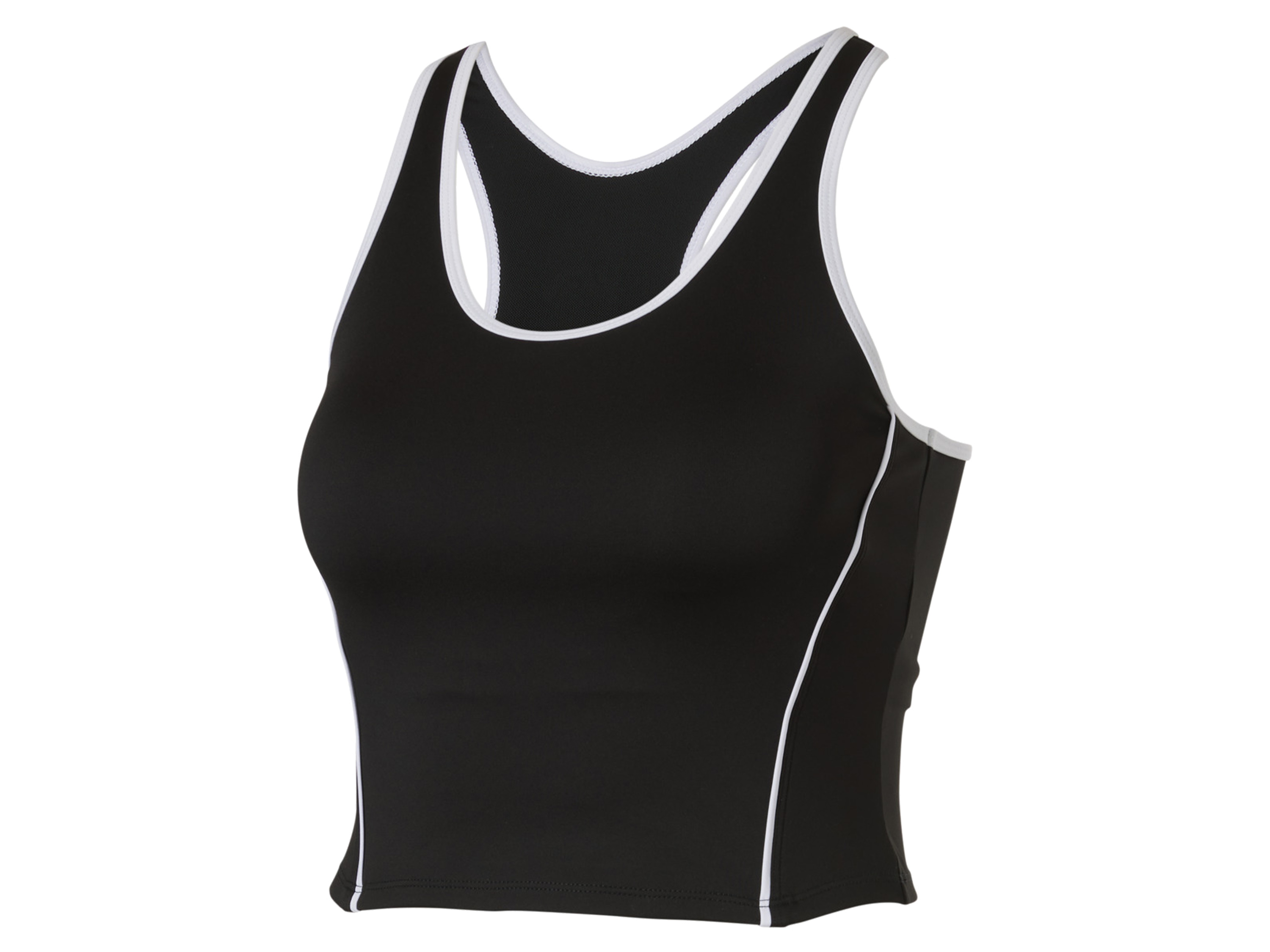 CRIVIT Damen Funktionstop mit BH (Schwarz, L(44/46))