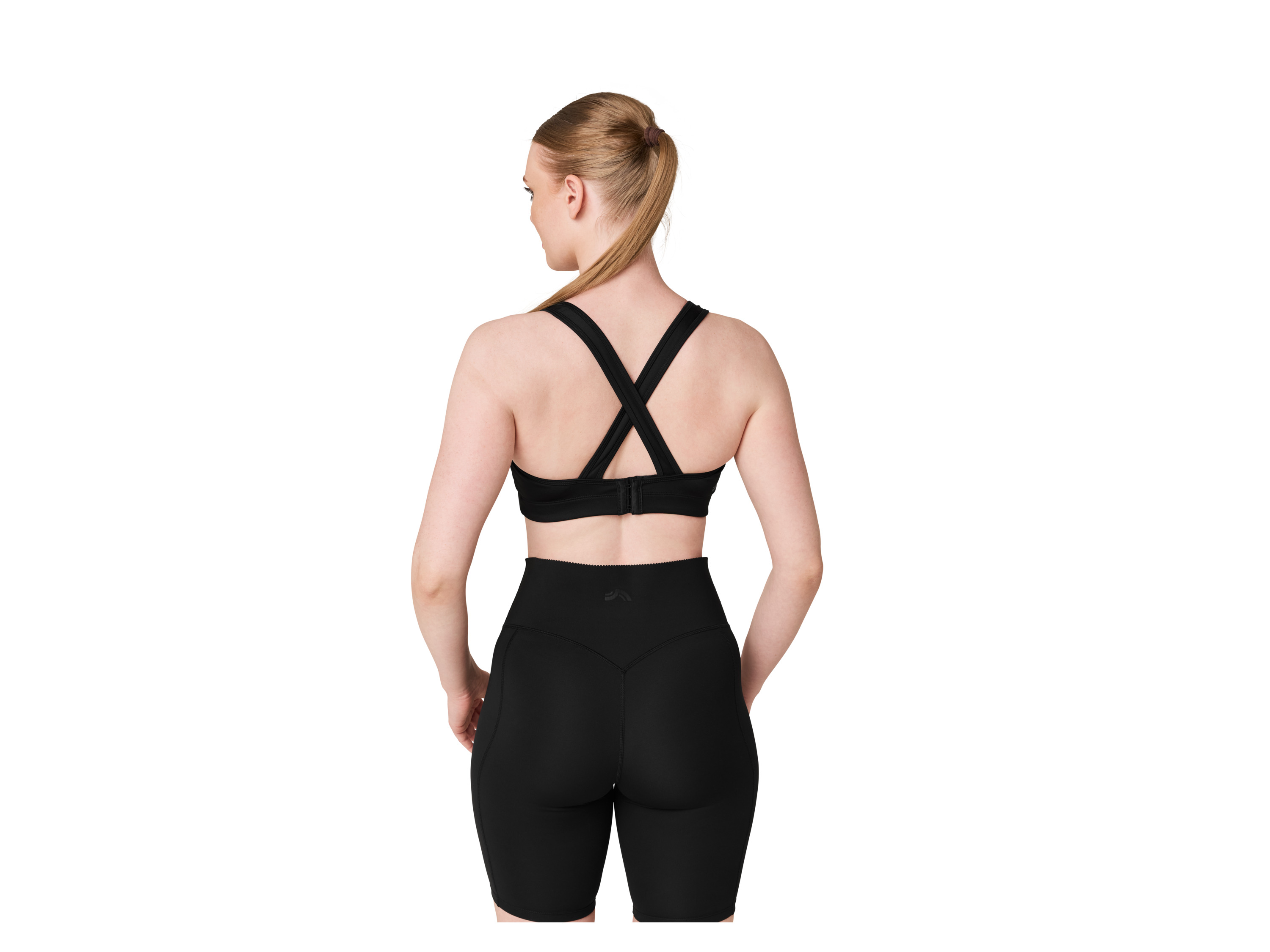 CRIVIT Damen Sport Bustier / BH gepaddet (Schwarz, XS(32/34)) Bild 4