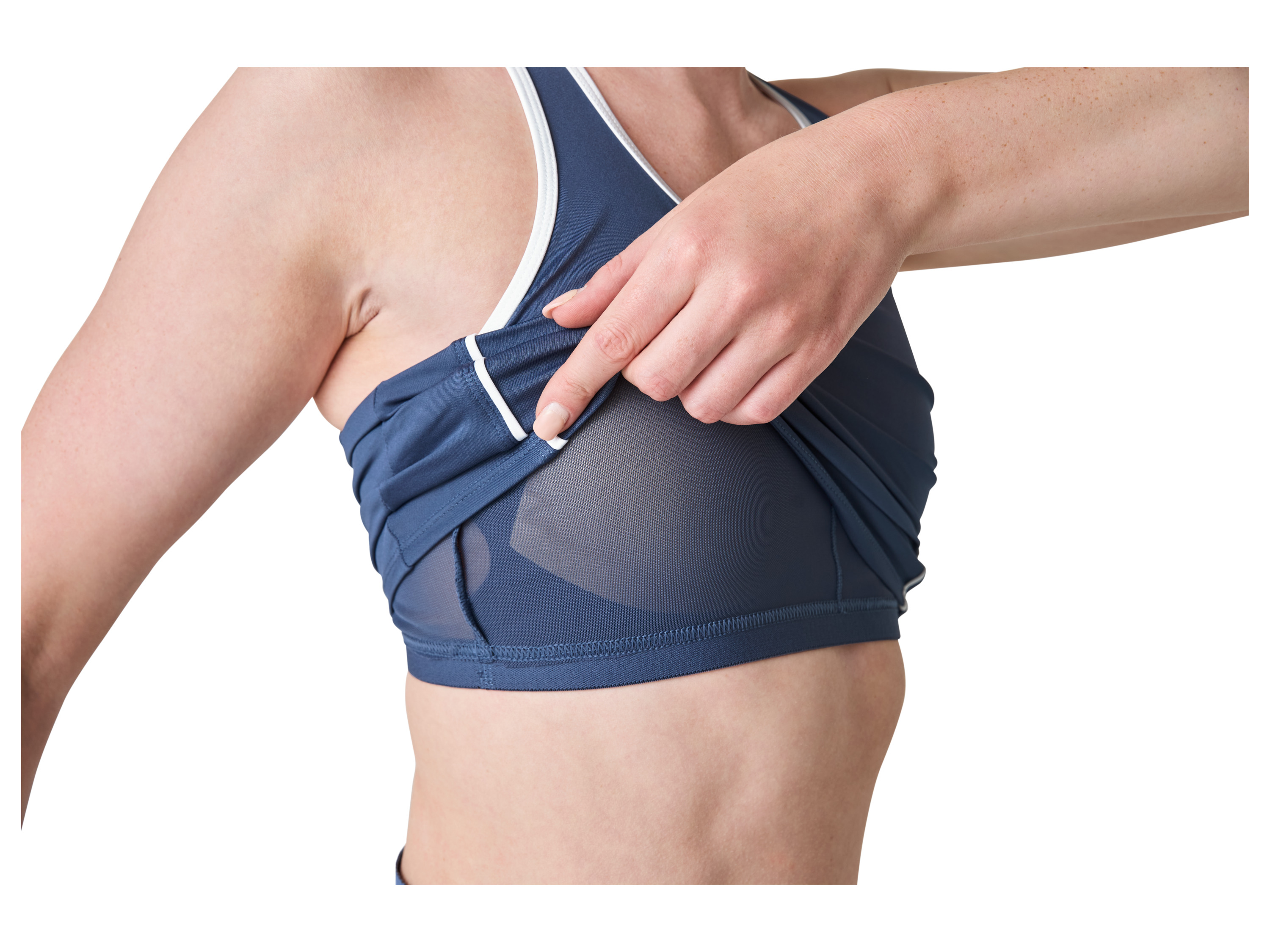 CRIVIT Damen Funktionstop mit BH (Blau, XS(32/34)) Bild 3