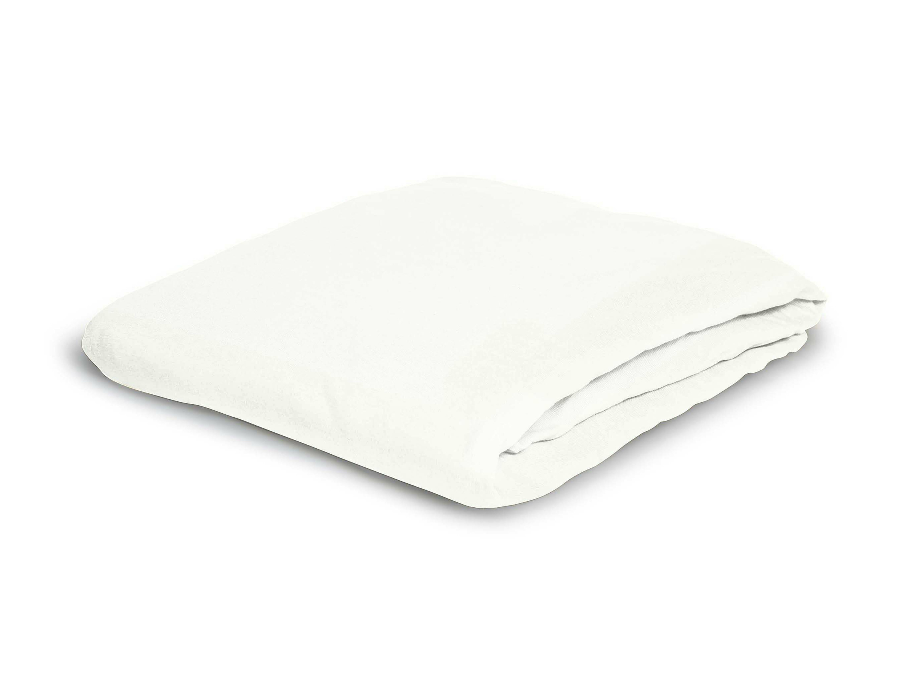 BIERBAUM Jersey Spannbetttuch 1002 (10 weiss, 190 x 200 cm) Bild 3