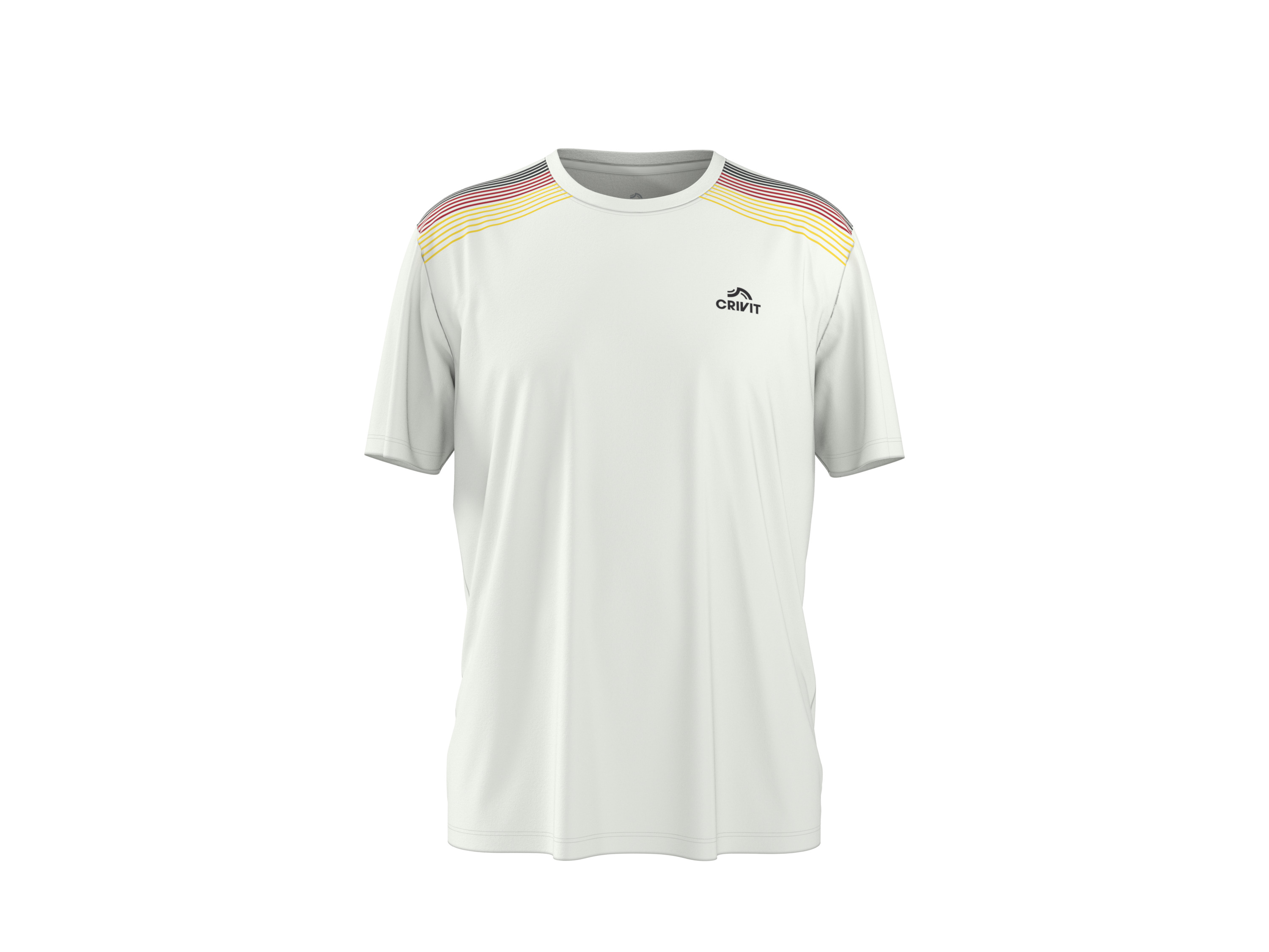 CRIVIT Herren Fußball WM Deutschland Fanshirt (weiß, S (44/46))