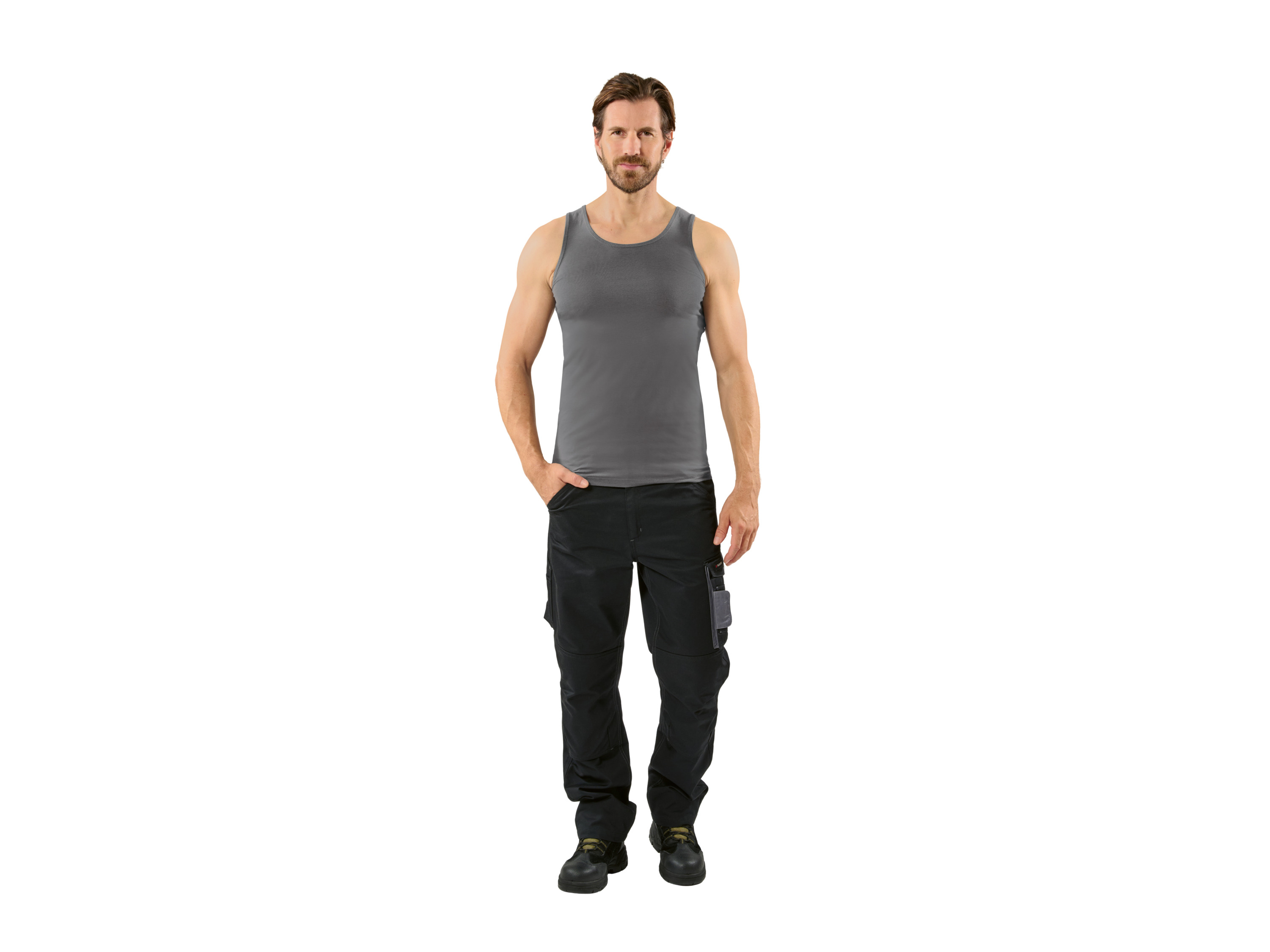 PARKSIDE® Herren Achselhemd, 2 Stück (Grau, 6/L) Bild 4