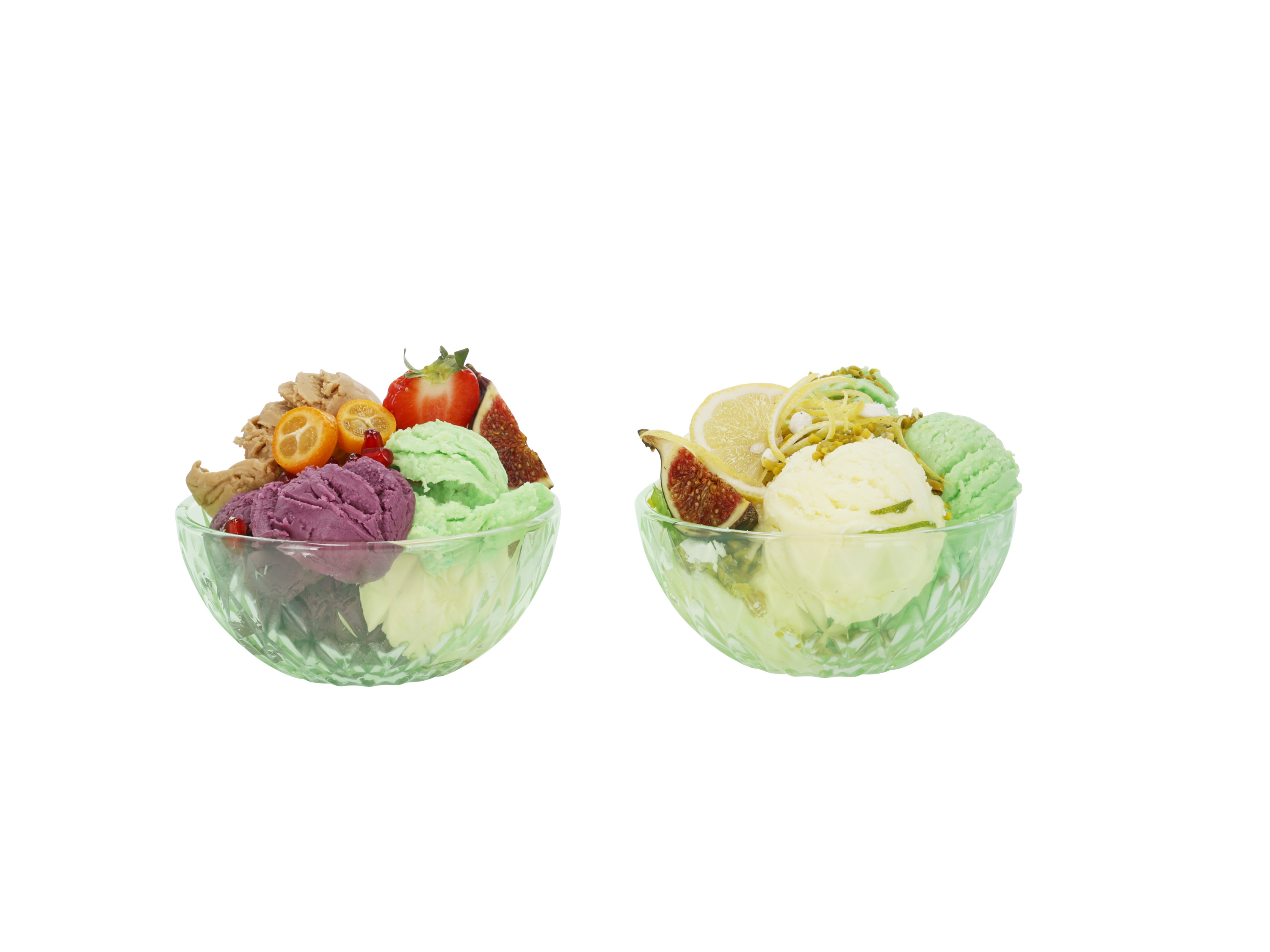 SILVERCREST® Glas-Eisbecher-Set / Glas-Eisschalen-Set (Schälchen/mint) Bild 4
