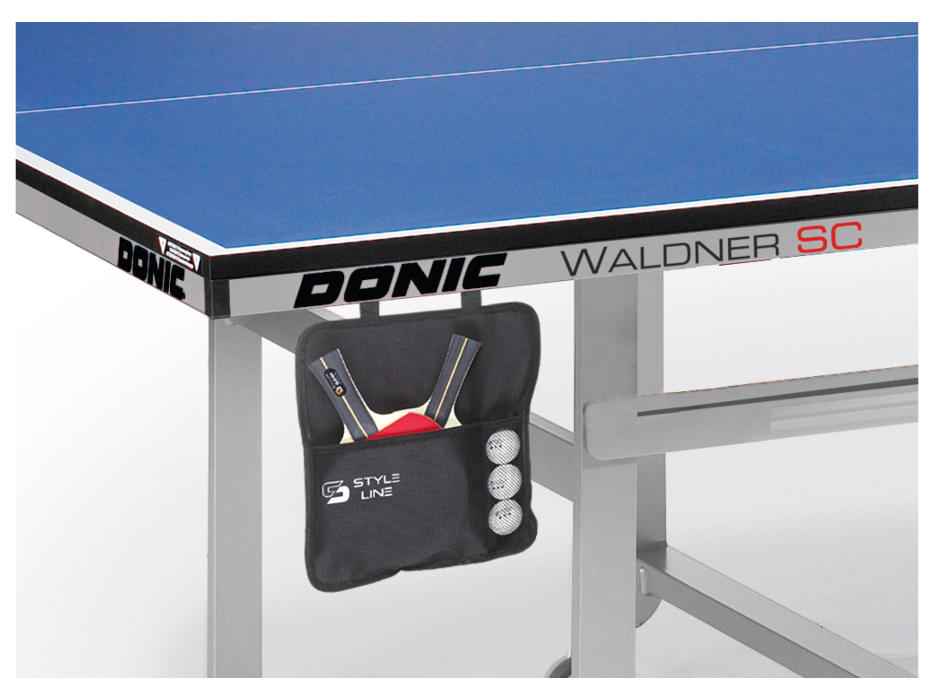 DONIC Tischtennisplatten Set Roller Fun Indoor inkl. 2 TT-Schläger+Hülle, 32 Tischtennisbälle Bild 3
