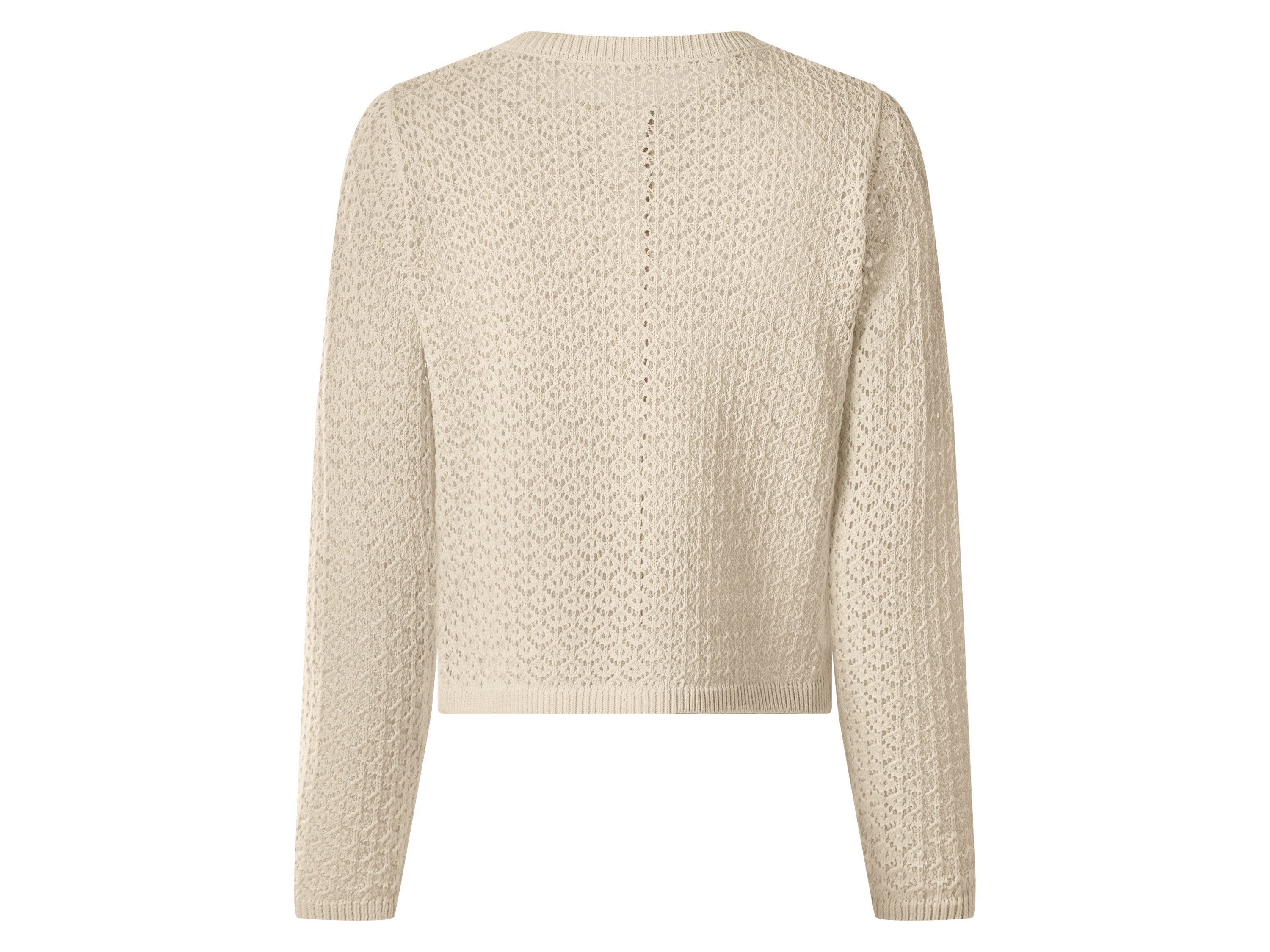 ESMARA® Damen Ajour-Cardigan (Beige, S(36/38))