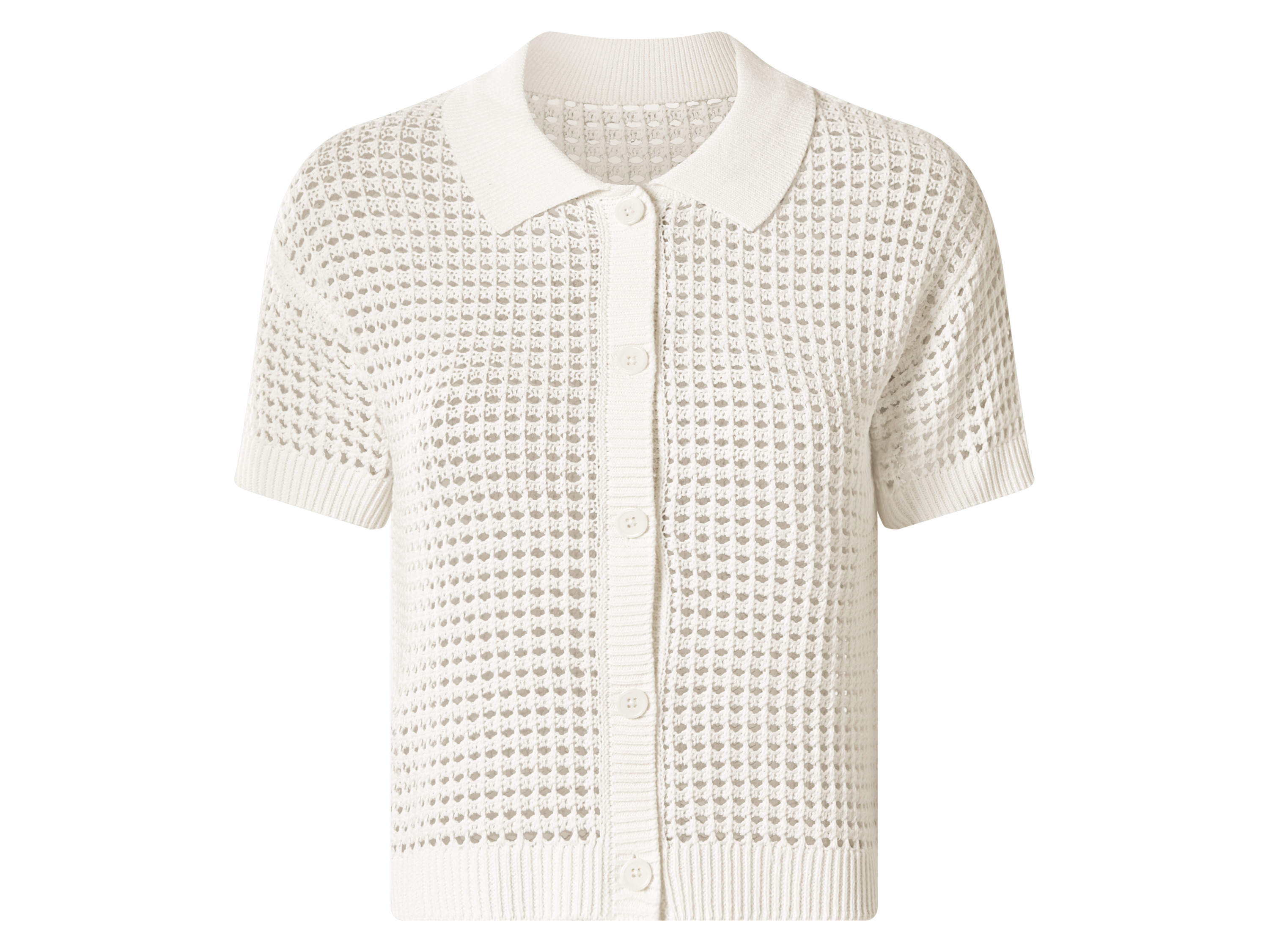 ESMARA® Damen Ajour-Cardigan (weiß, S(36/38)) Bild 3