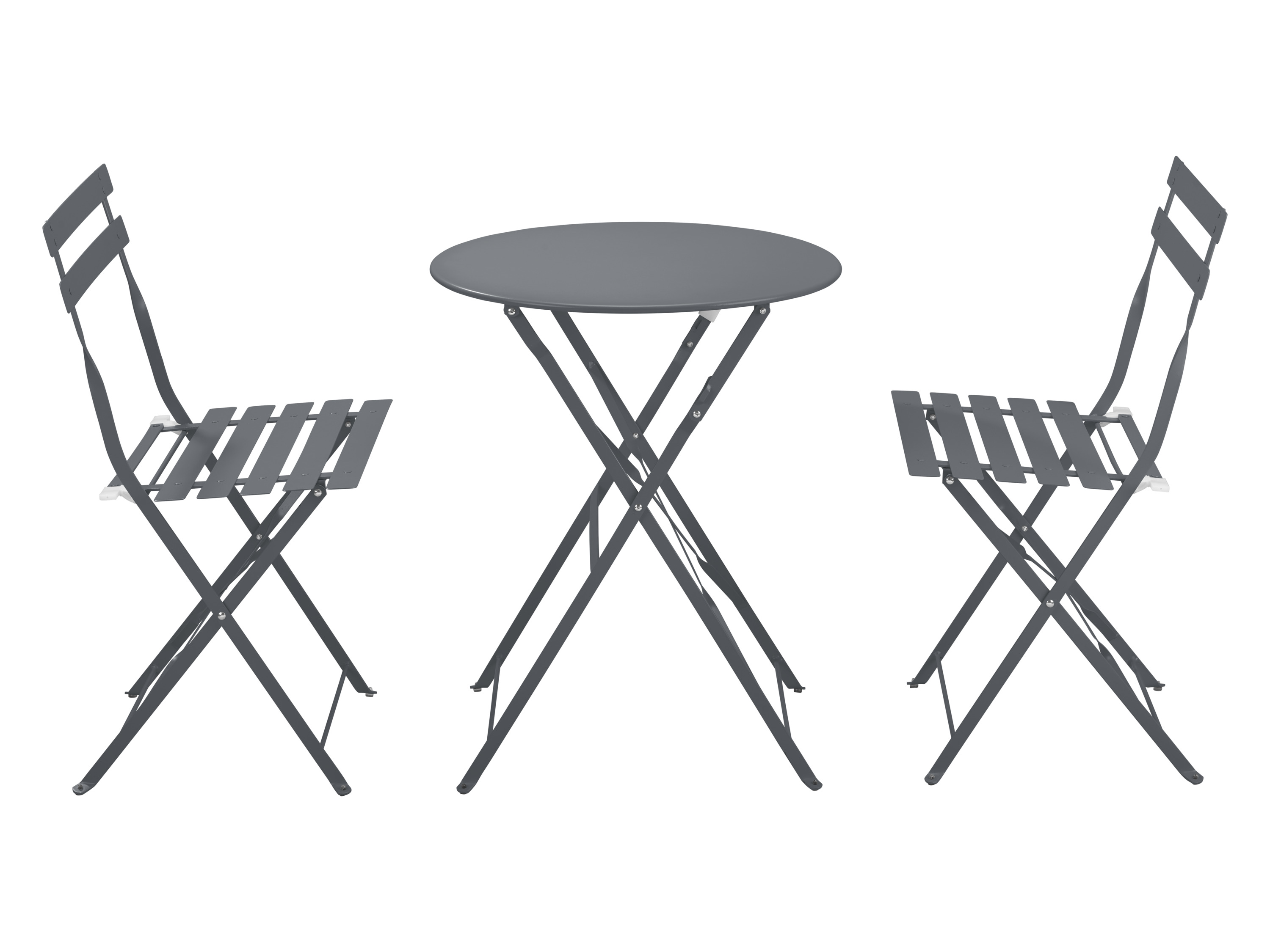 LIVARNO HOME Bistroset Metall 3tlg. Grün (anthrazit)