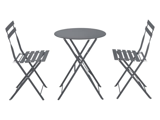 LIVARNO HOME Bistroset Metall 3tlg. Grün (Anthrazit)