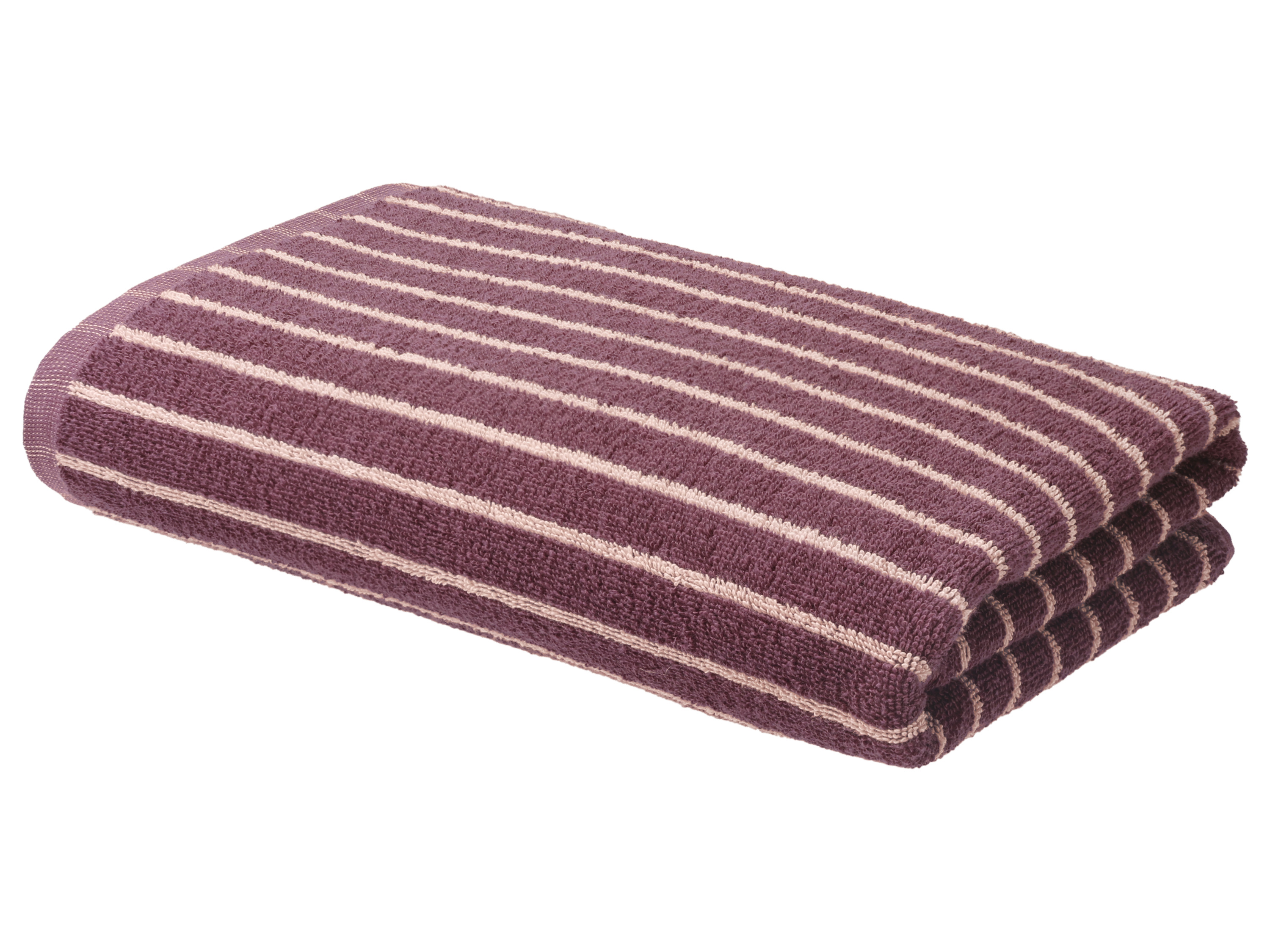 LIVARNO® Frottier-Duschtuch, 70 x 140 cm (hellrosa/dunkelrosa)