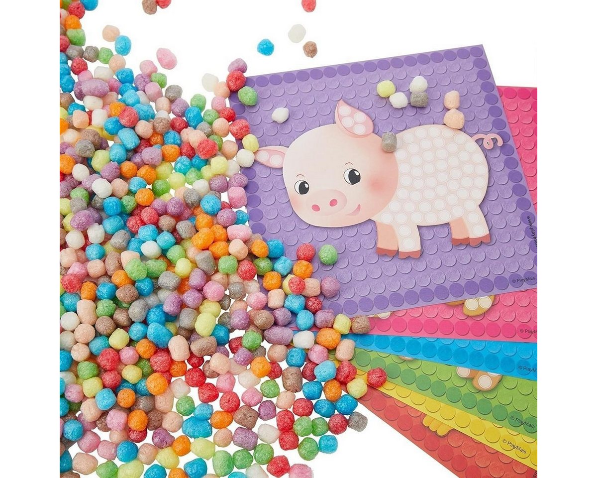 PLAYMAIS Little Mosaic, mit farbenfrohen Motiven (Little Farm) Bild 2