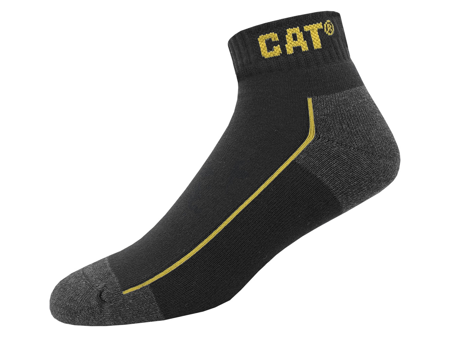 CATERPILLAR 3 Paar Herren Arbeitssocken Kurzschaft (Schwarz, 39-42)