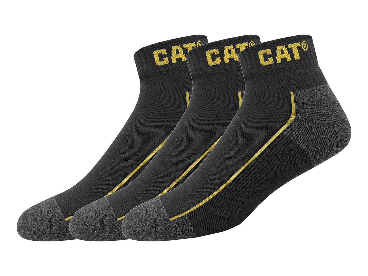 CATERPILLAR 3 Paar Herren Arbeitssocken Kurzschaft (Schwarz, 39-42) Bild 2
