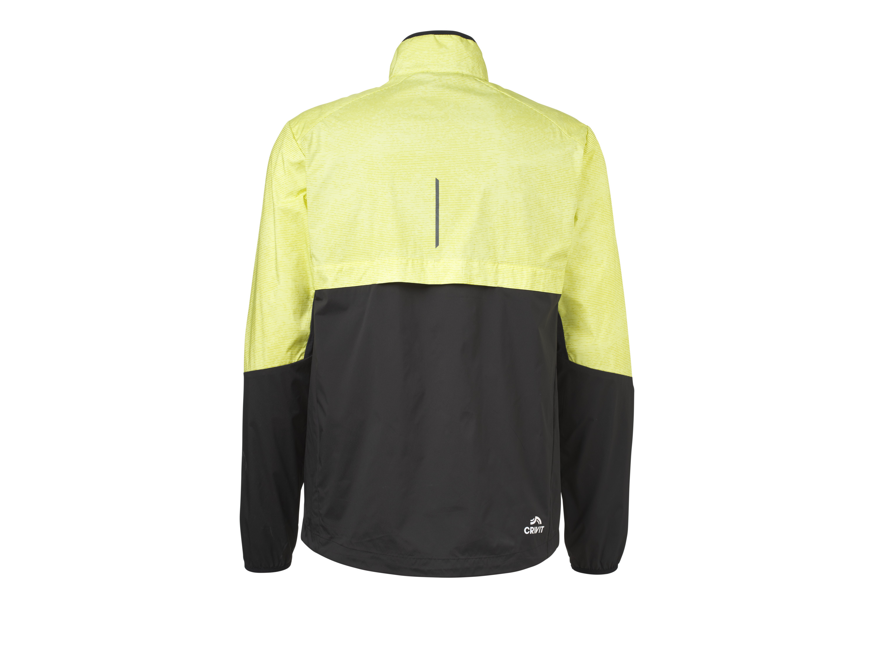 CRIVIT Herren Premium Funktionsjacke Laufen, Athletic Fit (Gelb, S (44/46)) Bild 3
