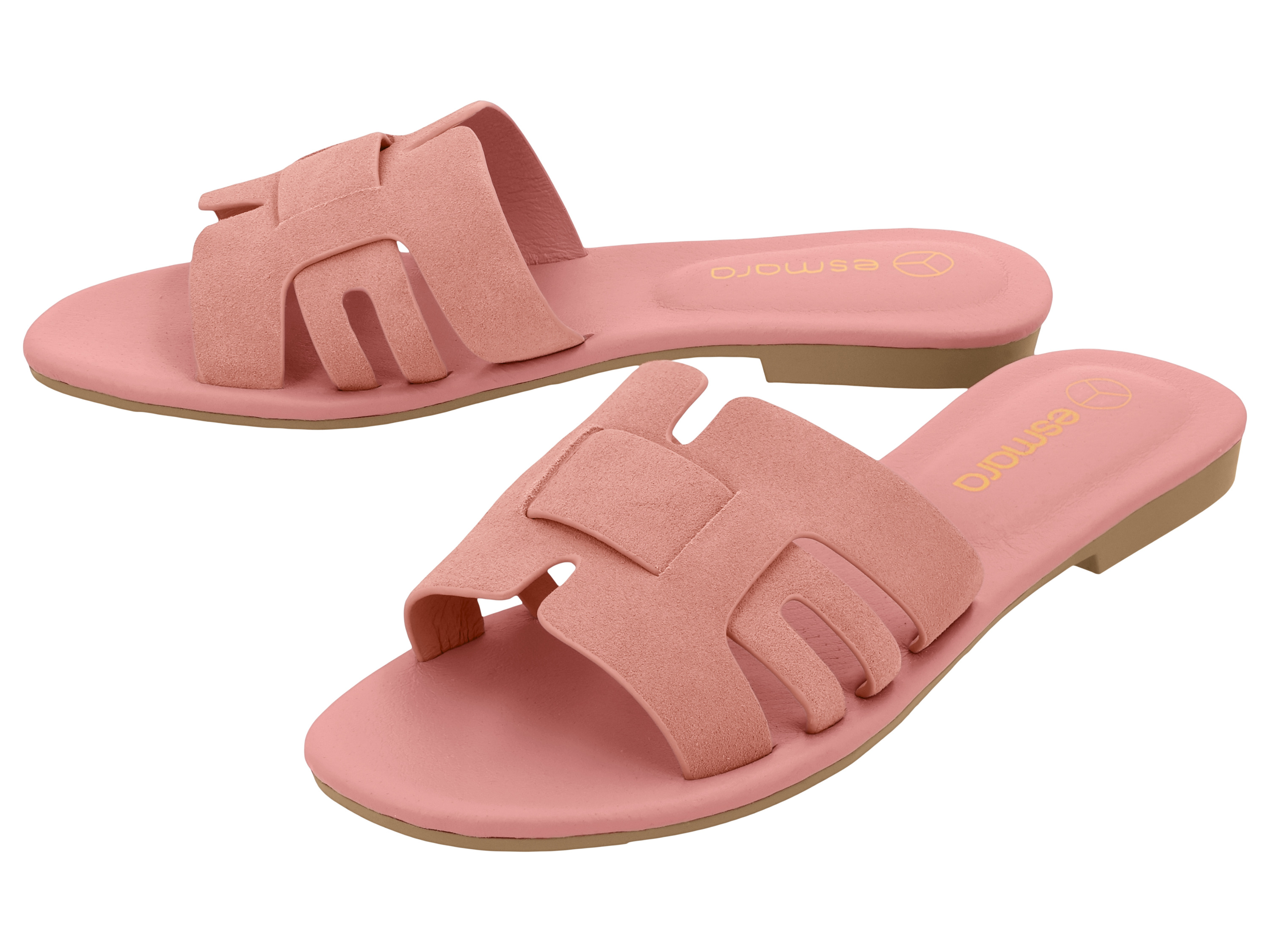 ESMARA® Damen Pantoletten (Rosé, 37)