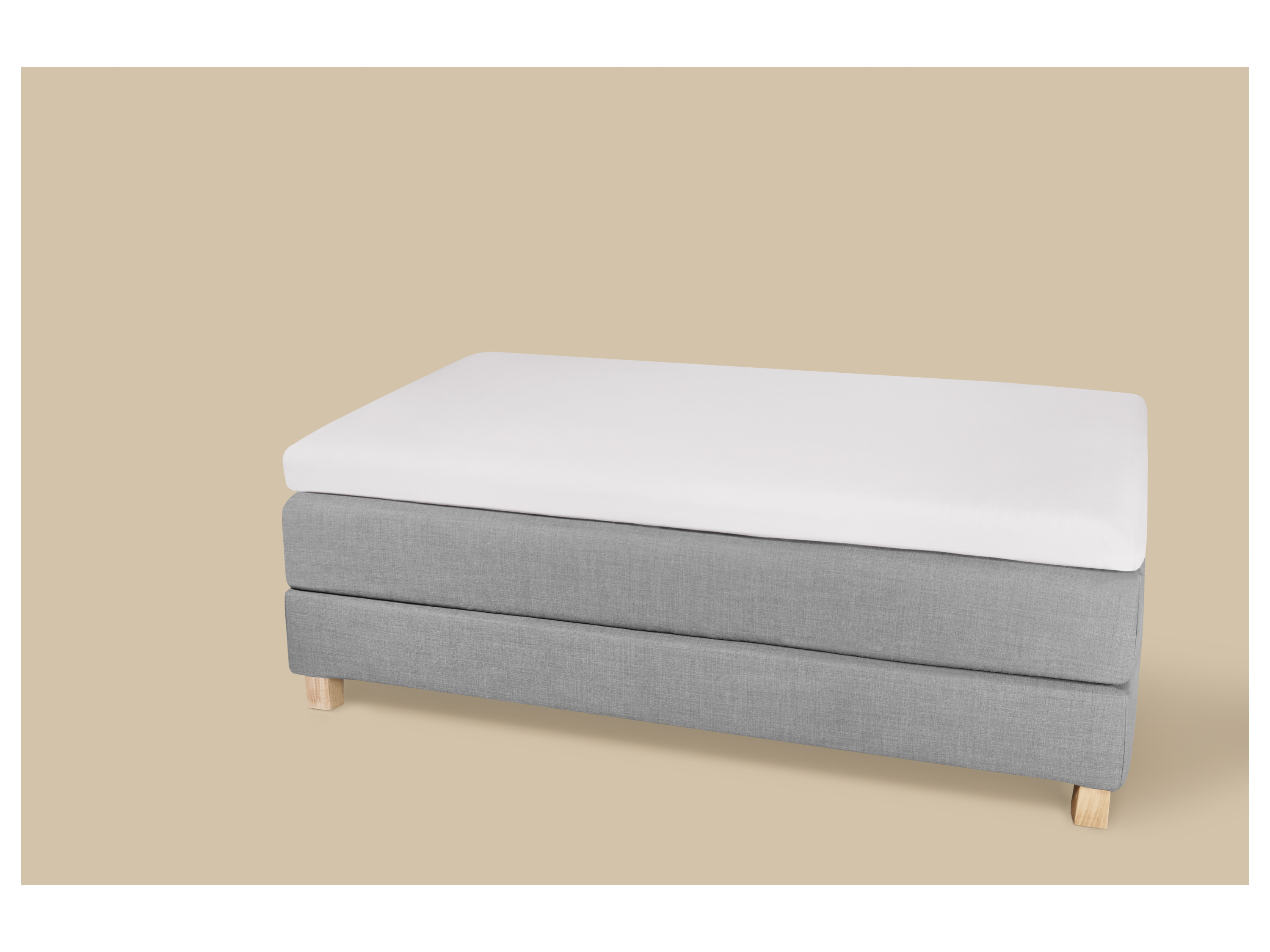 LIVARNO® Bi-Elastic-Boxspring-Spannbettlaken, 140-160 x 200 cm, Steghöhe bis 10 cm (weiß) Bild 2