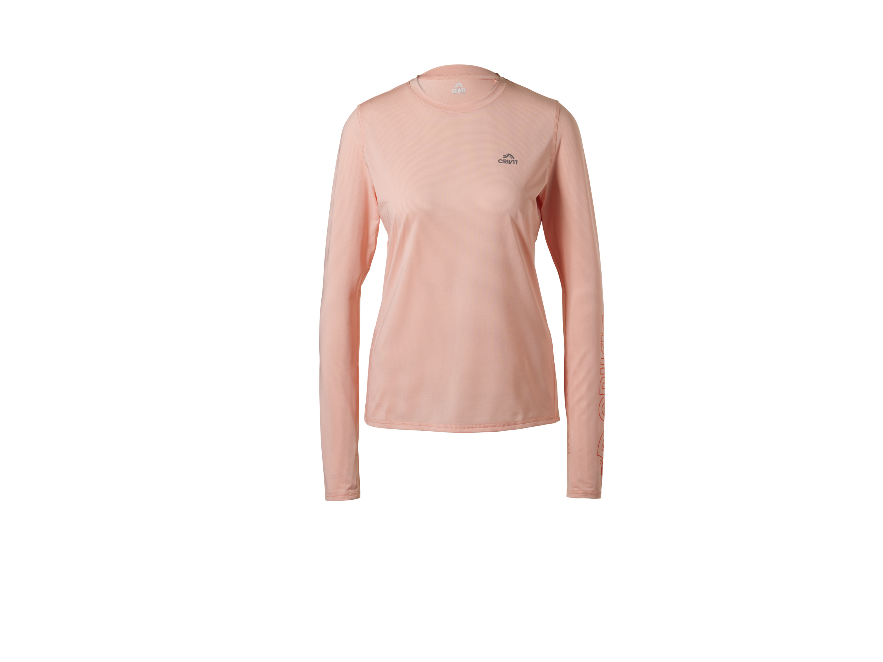 CRIVIT Damen Funktionsshirt Laufen, Athletic Fit (Orange, L(44/46)) Bild 2