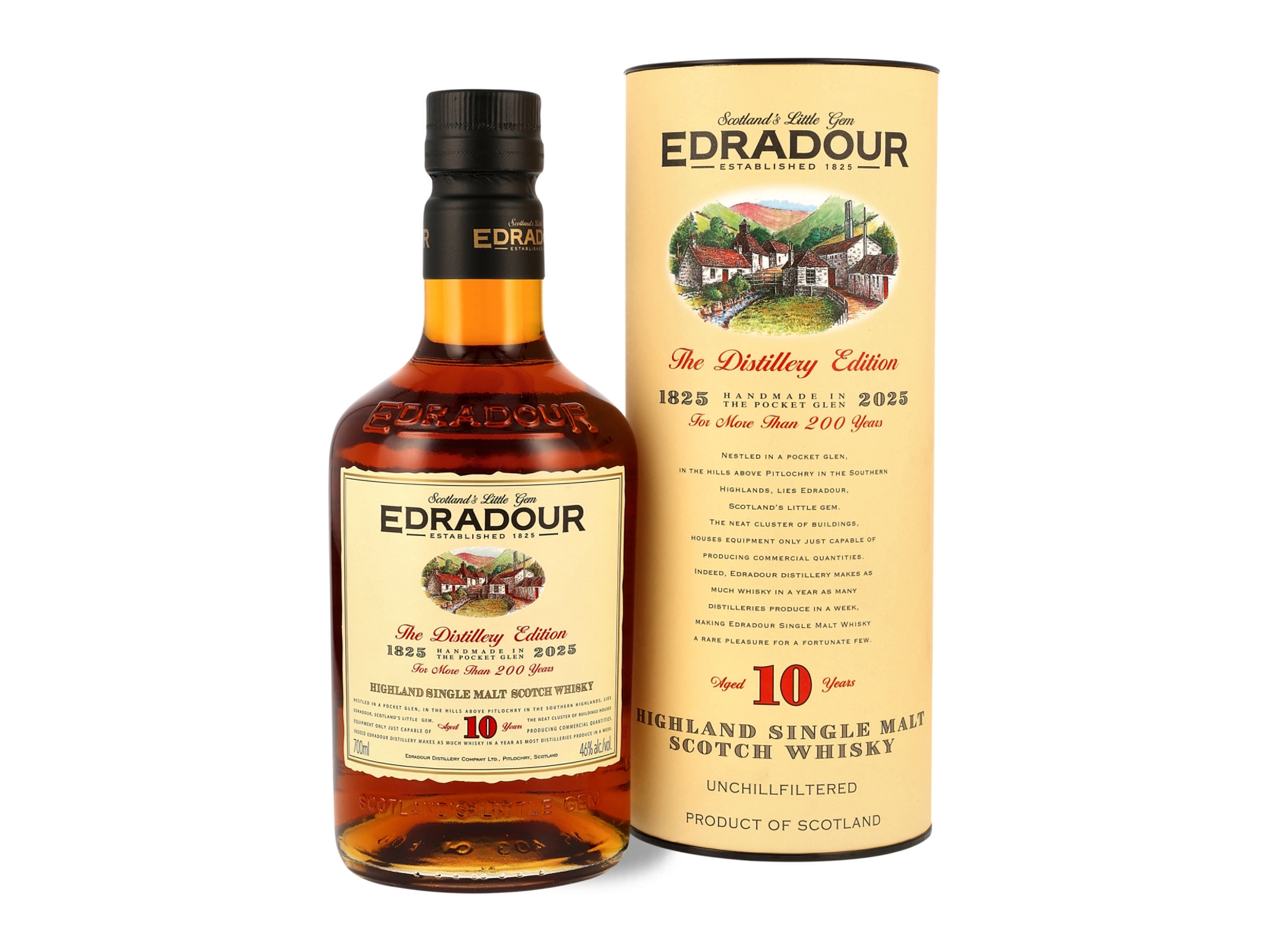 EDRADOUR Single Malt Scotch Whisky 10 Jahre Limited Edition mit Geschenkbox 46% Vol Bild 2