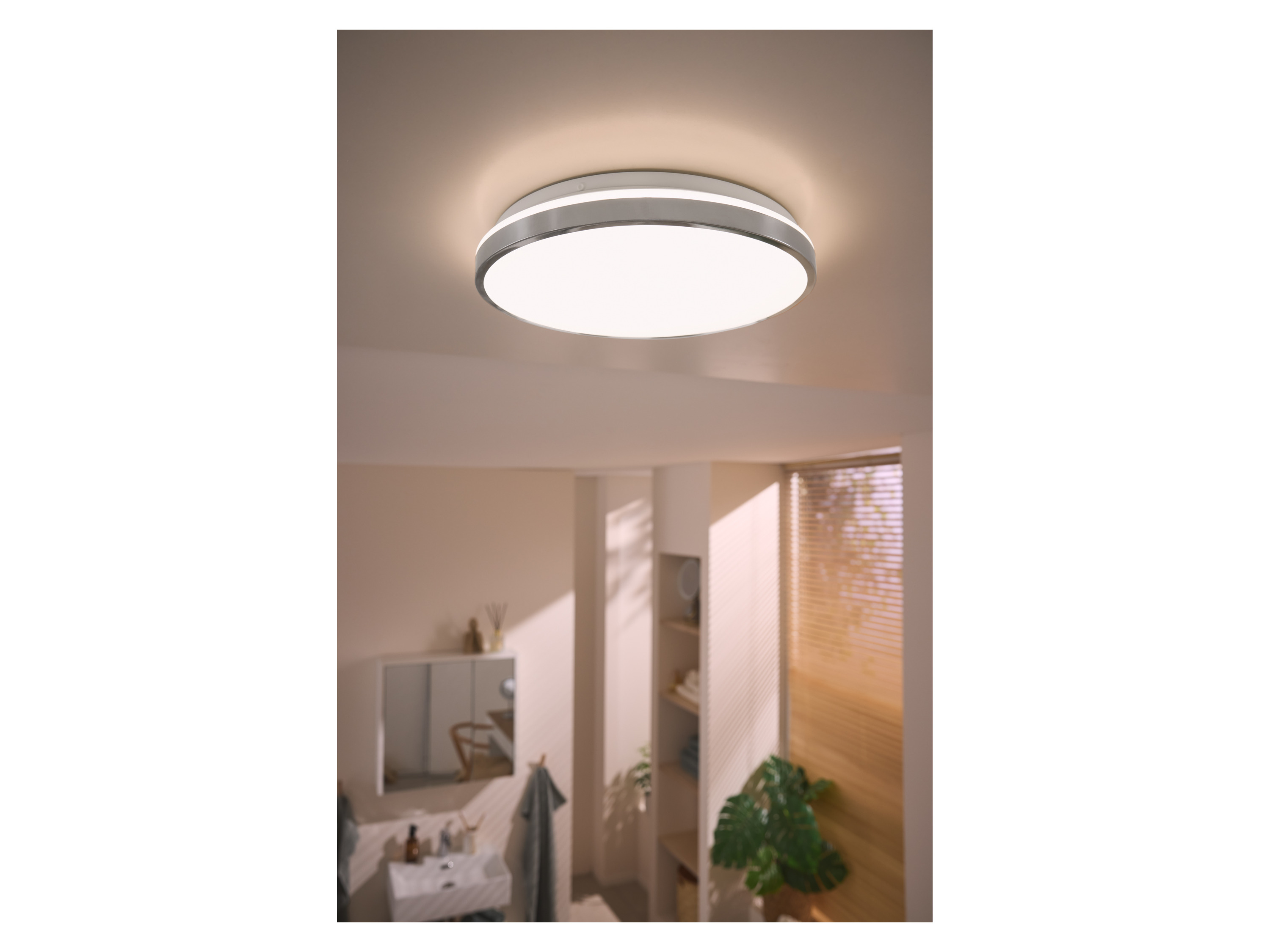LIVARNO® LED-Badleuchte, Ø 33 cm (Silber) Bild 2