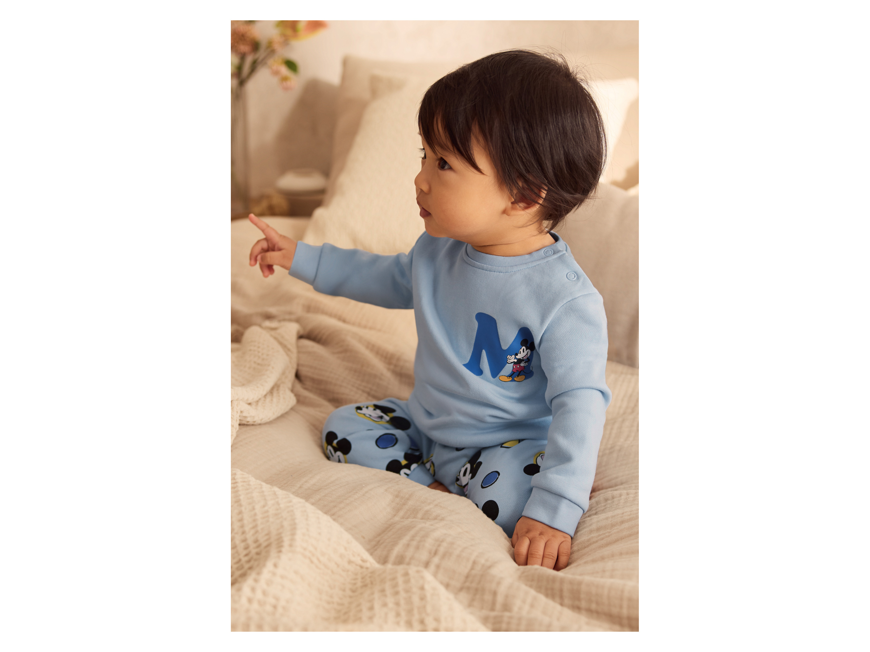 LUPILU® Baby Sweatanzug (MIckey, 50/56) Bild 4