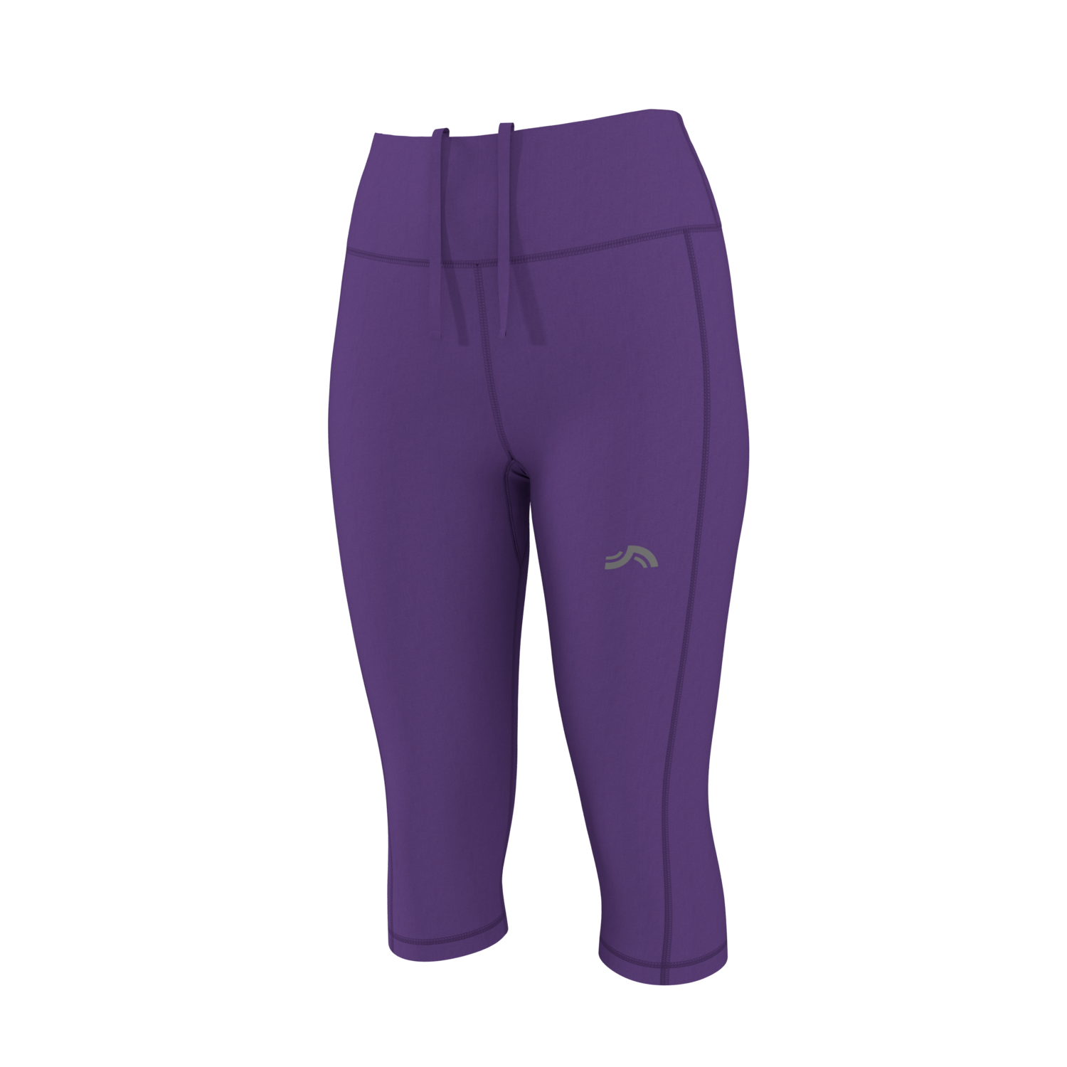 CRIVIT Damen Funktionscapri, mit Handytasche (Lila, M(40/42))