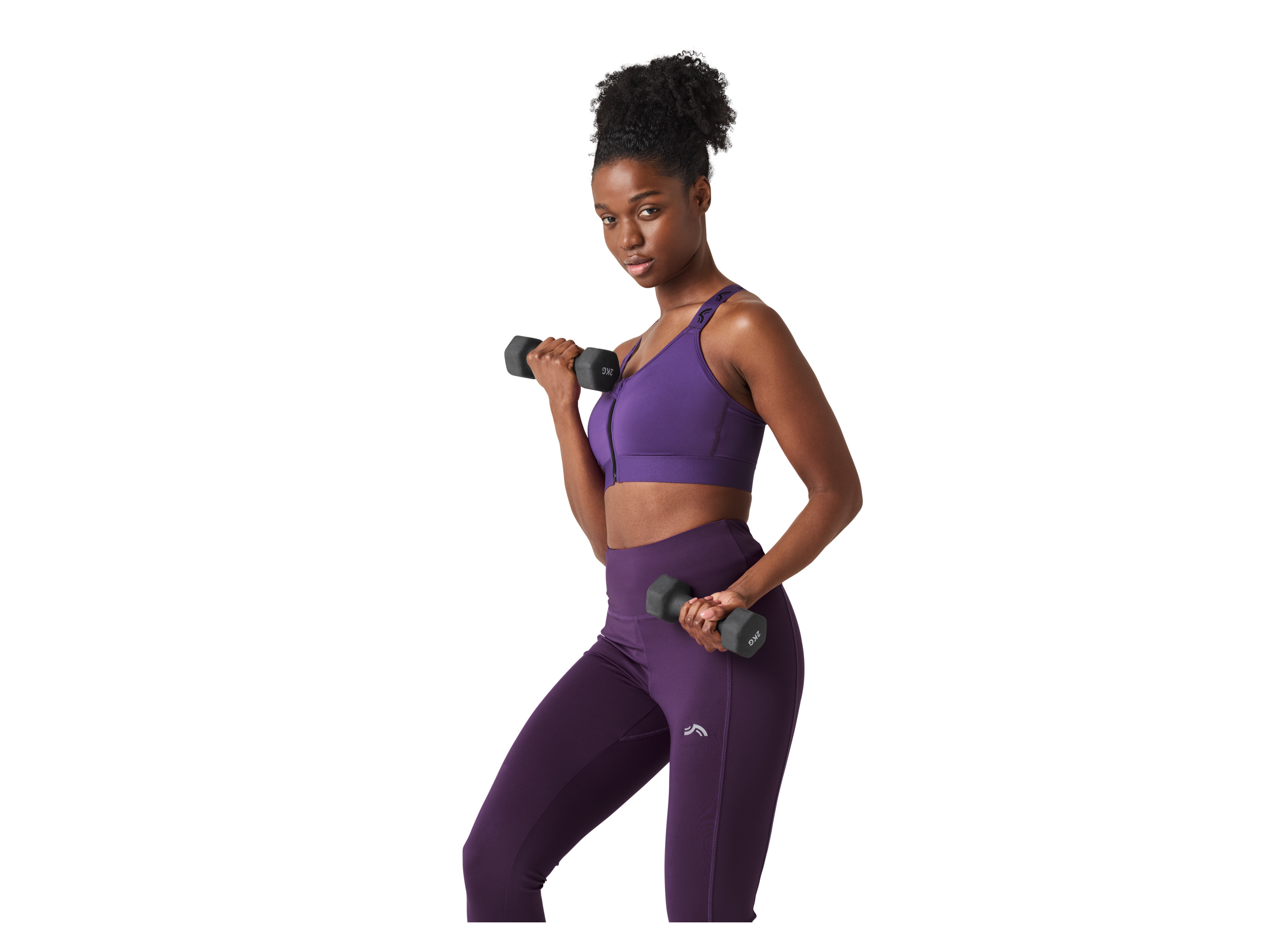 CRIVIT Damen Sportbustier (Lila, S(36/38))