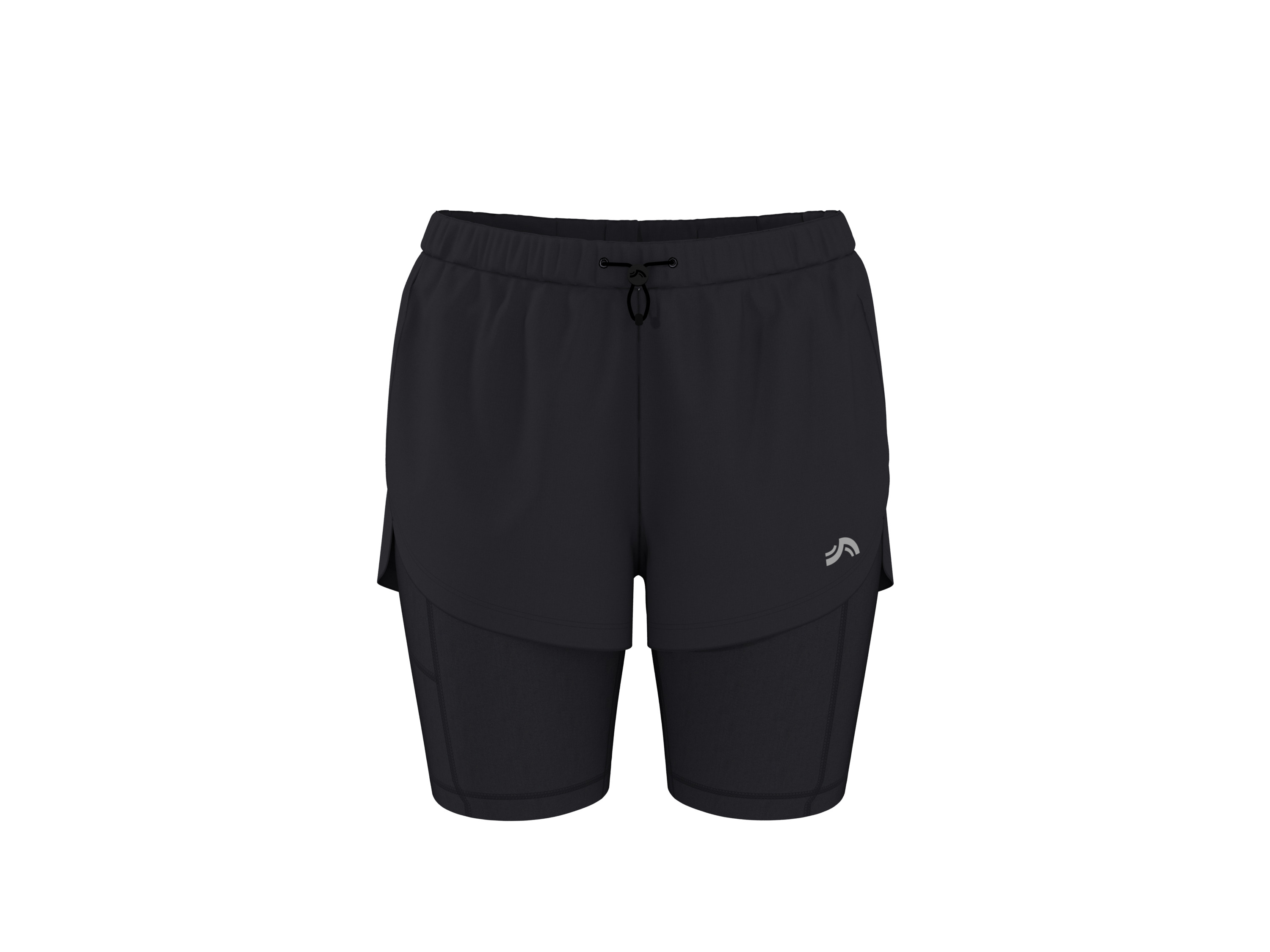 CRIVIT Damen Funktionsshorts, 2- in-1 (Schwarz, S(36/38)) Bild 4