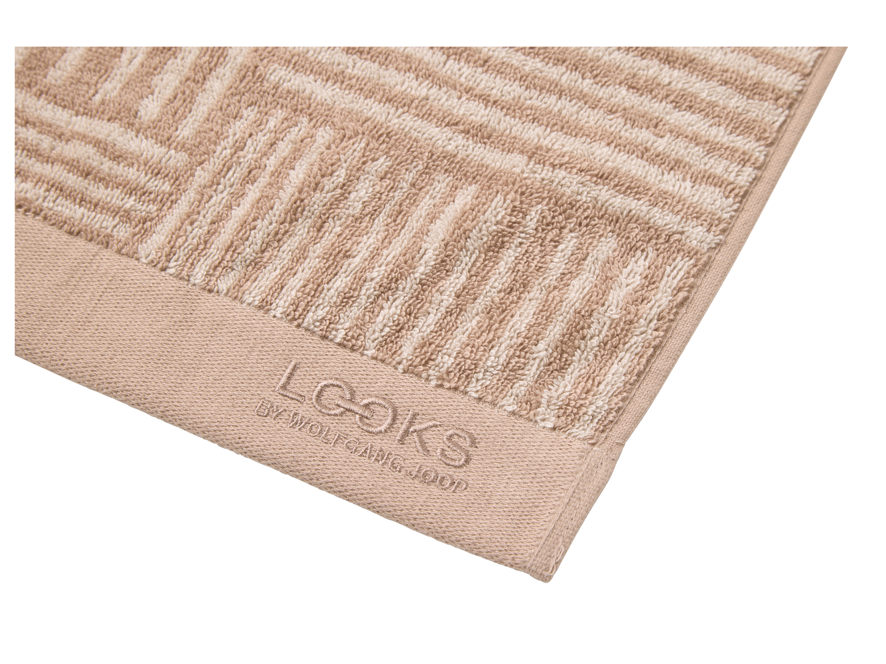 LOOKS BY WOLFGANG JOOP Duschtuch, L 140 x B 70 cm (Beige) Bild 3