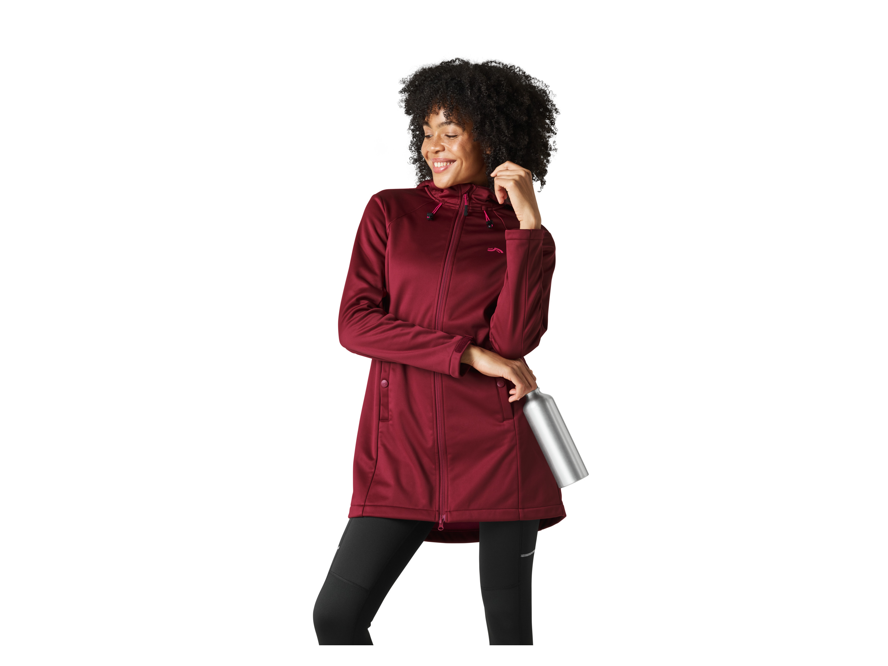 CRIVIT Damen Mantel Softshell Outdoor (Rot, M(40/42)) Bild 3