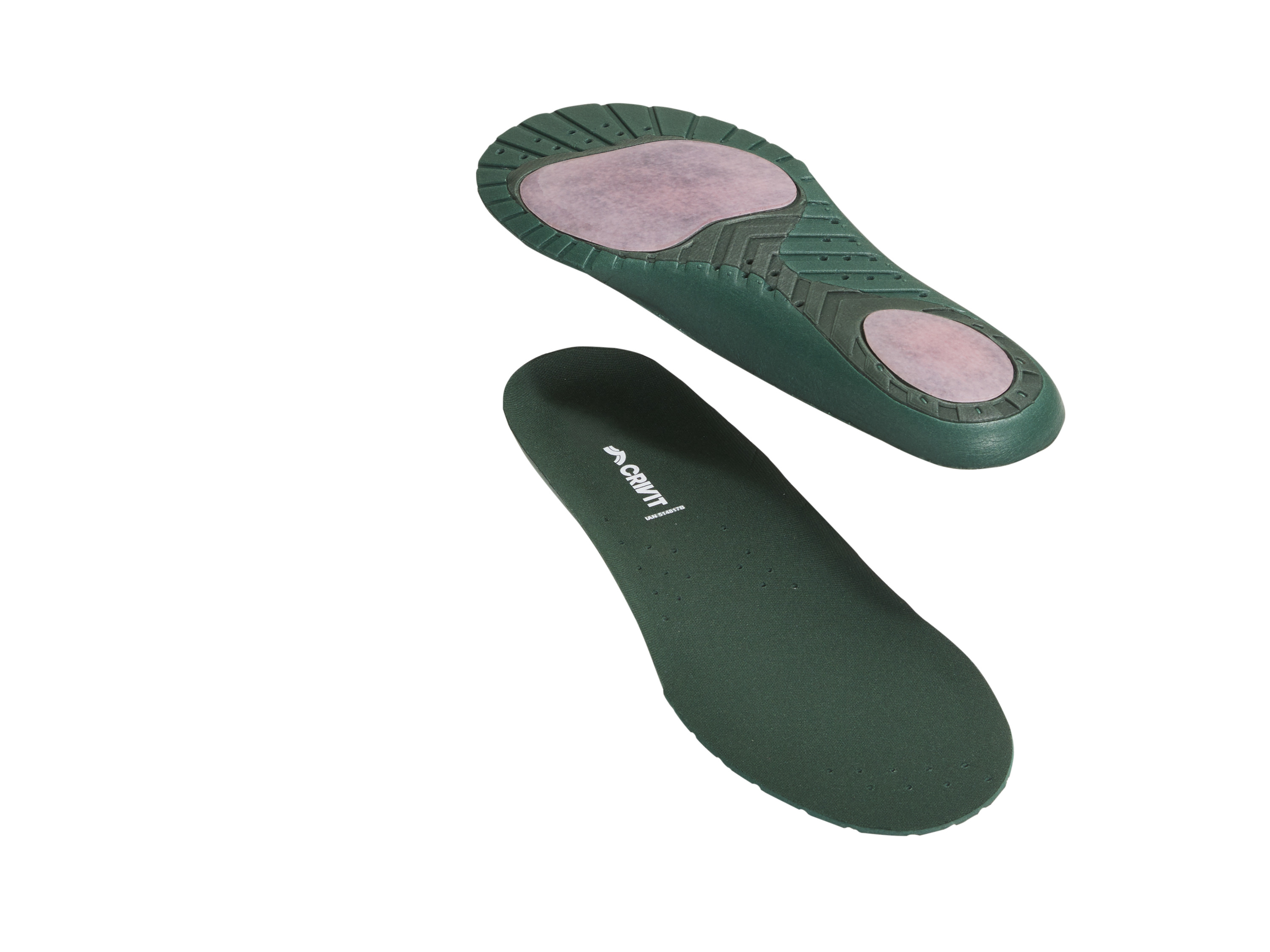 CRIVIT Running-Einlegesohlen, 1 Paar (grün, 38/39)