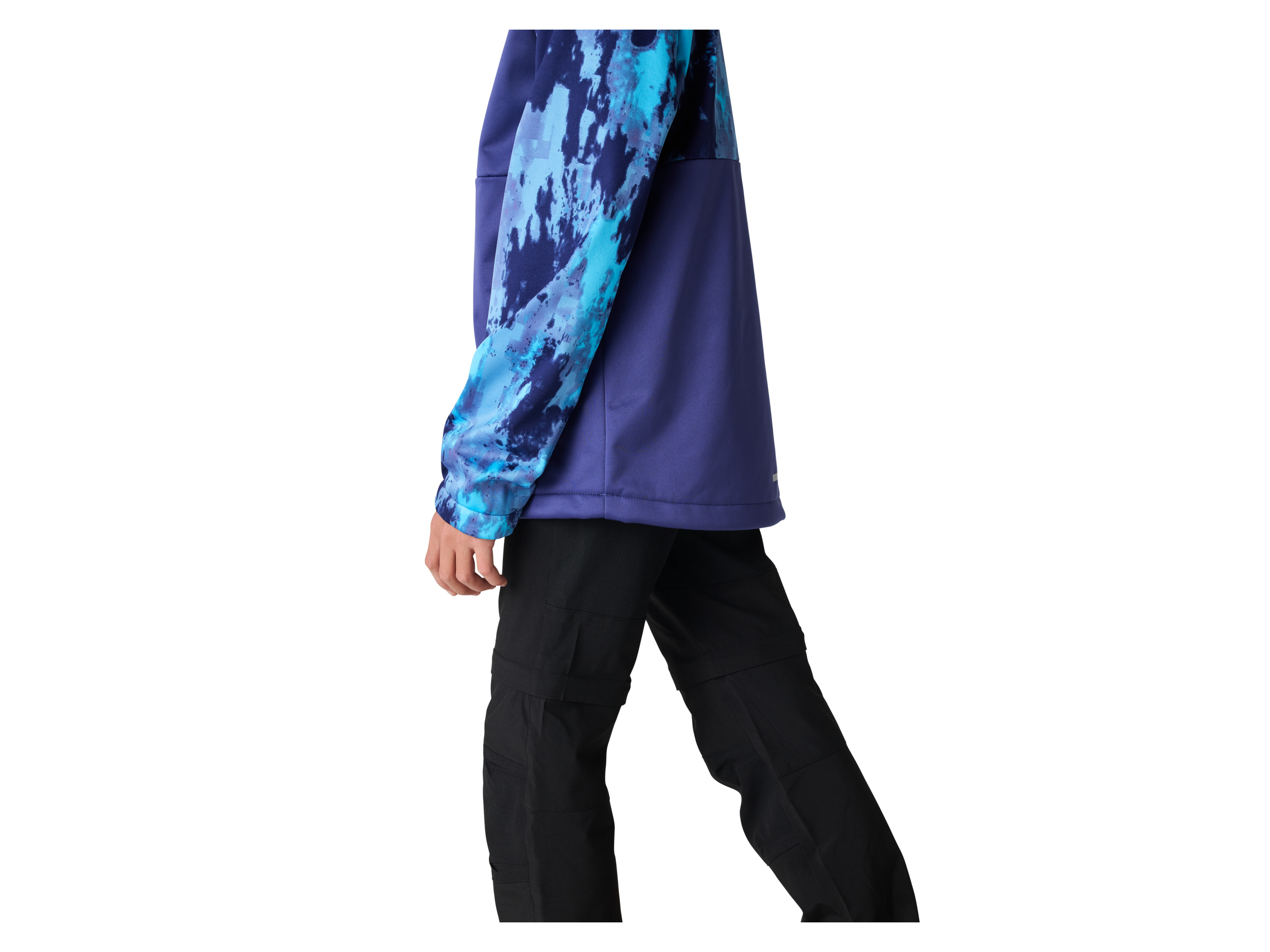 CRIVIT Kinder Softshelljacke (Gemustert/blau, 146/152) Bild 4