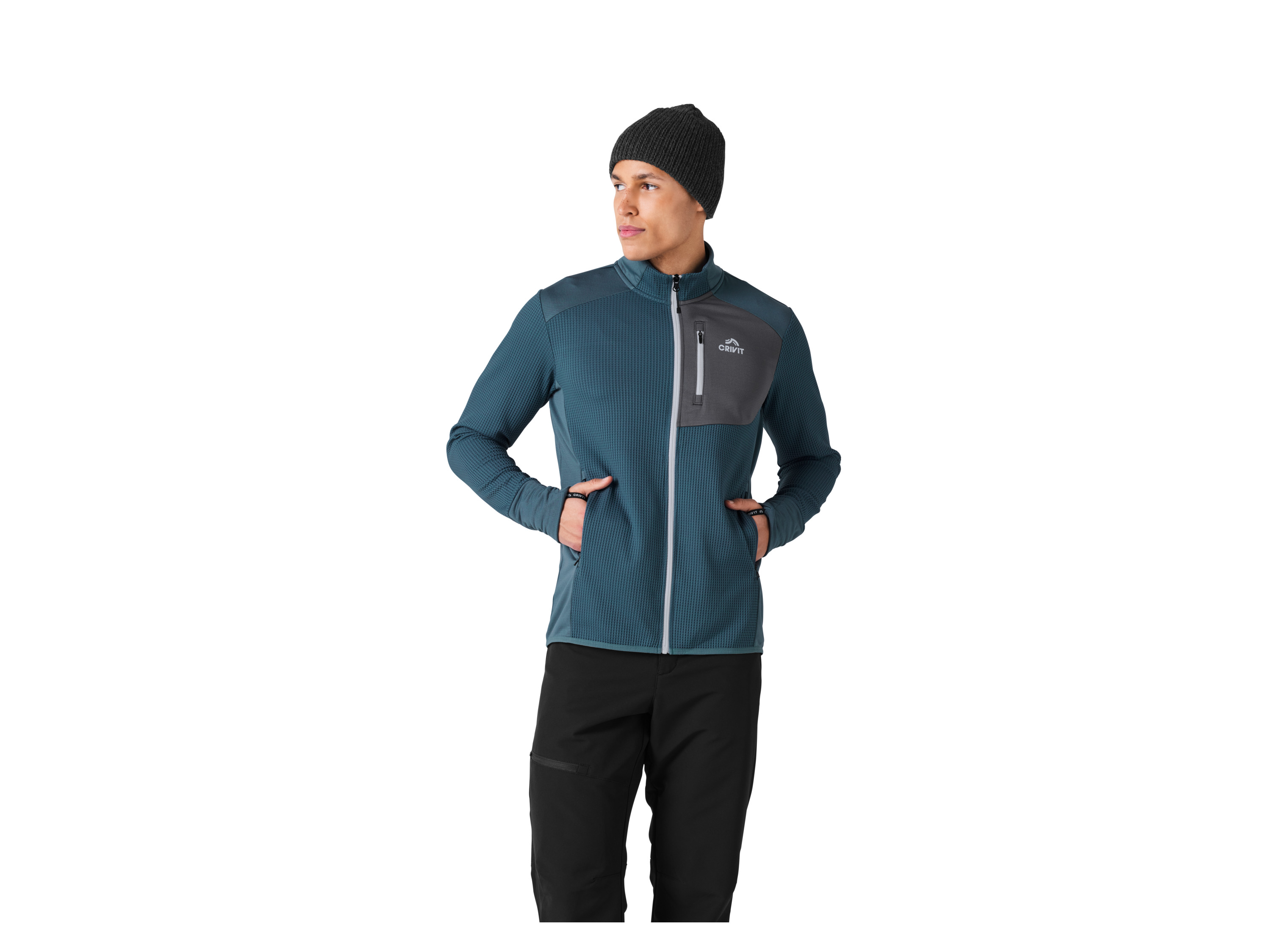 CRIVIT Herren Premium Funktionsjacke (Blau, XL (56/58)) Bild 2