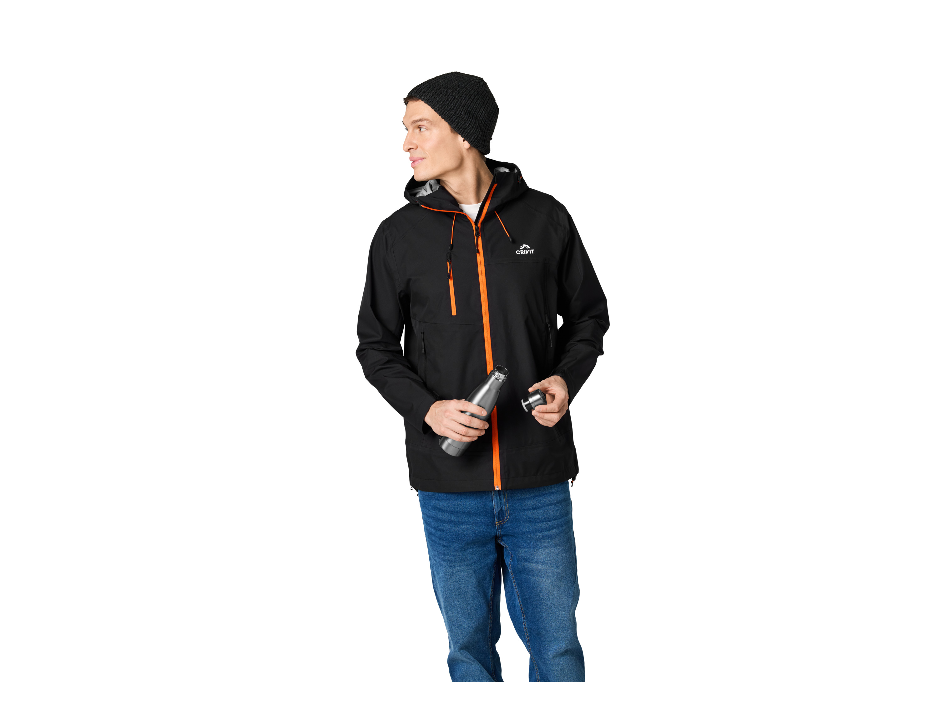 CRIVIT Herren Premium Funktionsjacke (Schwarz, XL (56/58)) Bild 2