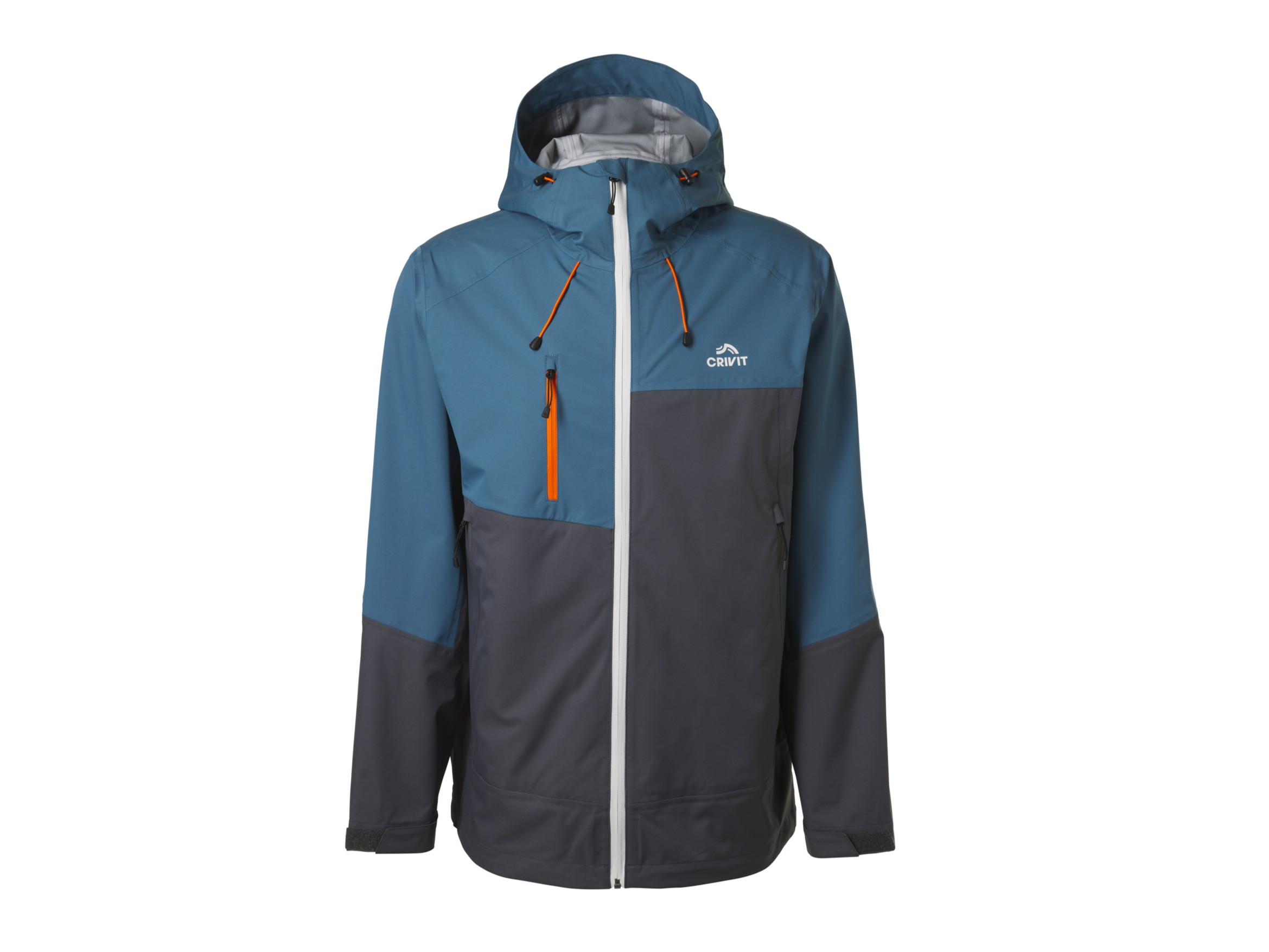 CRIVIT Herren Premium Funktionsjacke (Blau/Grau, M (48/50))
