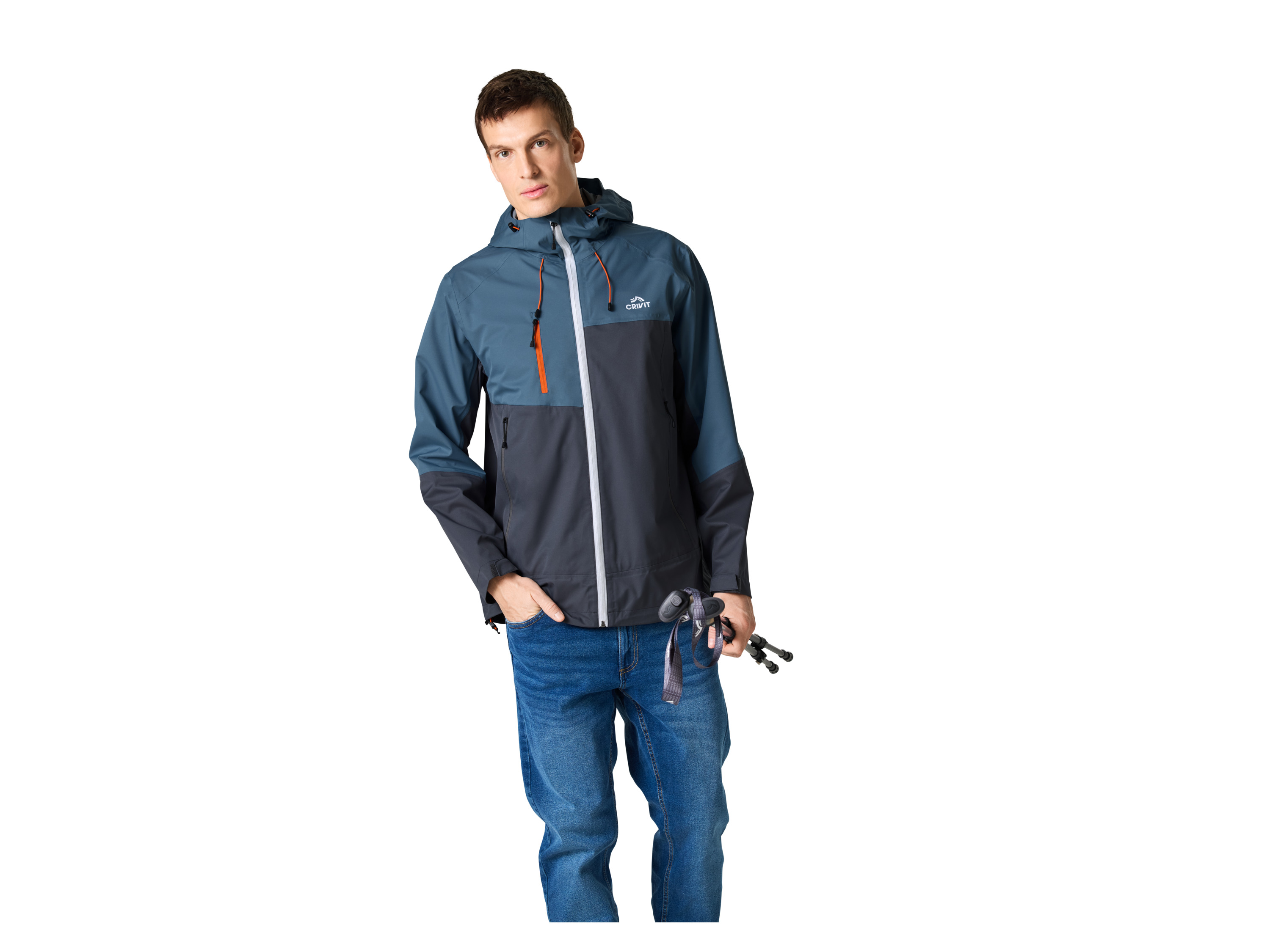 CRIVIT Herren Premium Funktionsjacke (Blau/Grau, M (48/50)) Bild 3