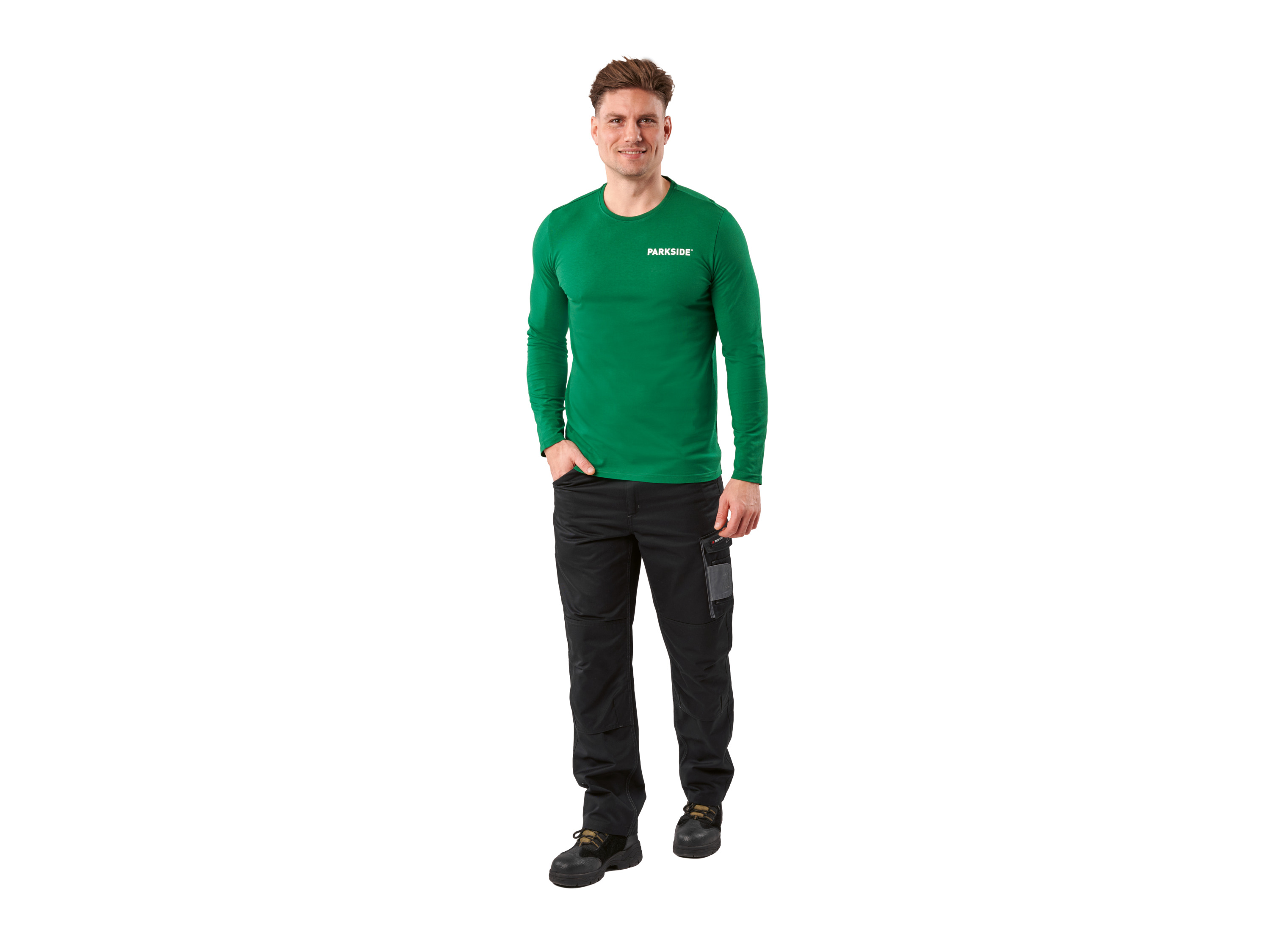 PARKSIDE® Herren Langarmshirt »Fan Edition« (grün, M (48/50))