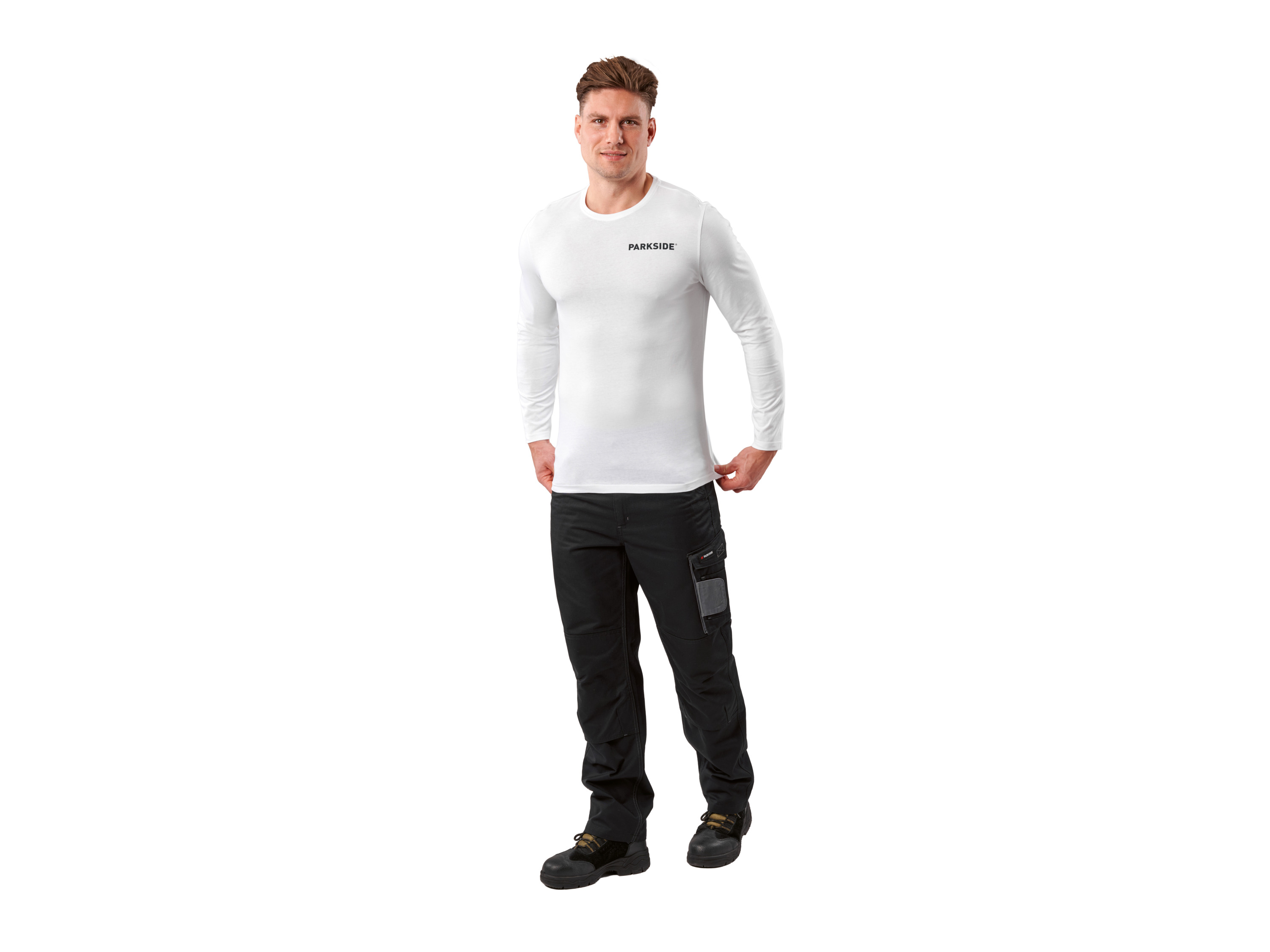 PARKSIDE® Herren Langarmshirt »Fan Edition« (weiß, L (52/54)) Bild 2