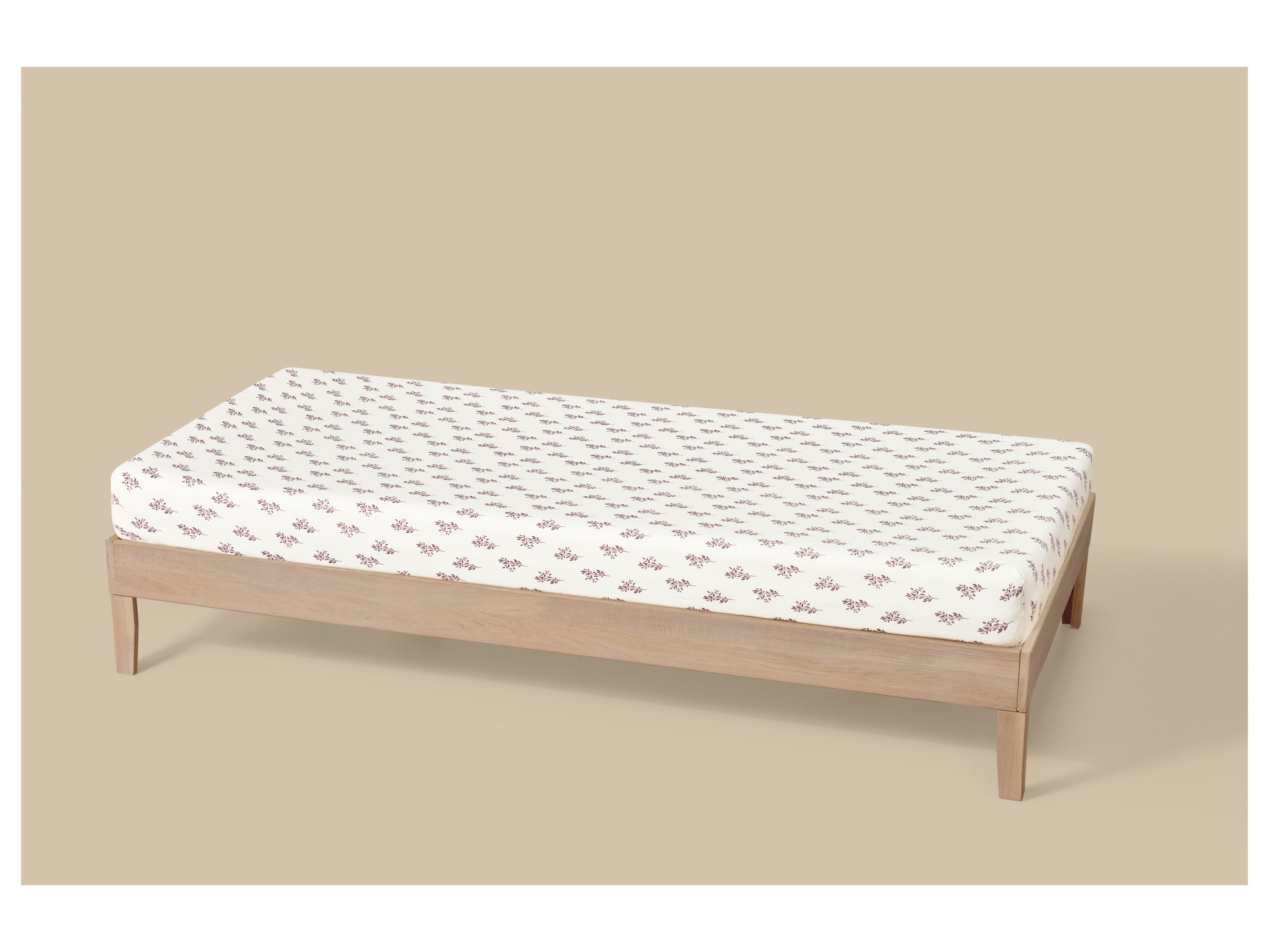 LIVARNO® Jersey-Spannbettlaken, 90-100 x 200 cm (Pilze)