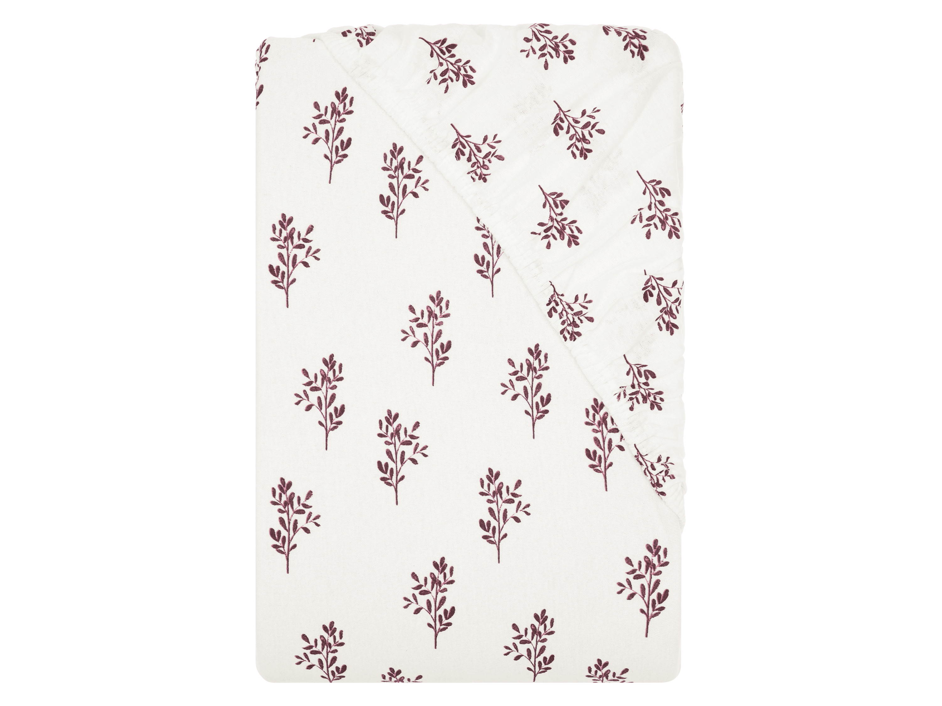 LIVARNO® Jersey-Spannbettlaken, 90-100 x 200 cm (Zweige)