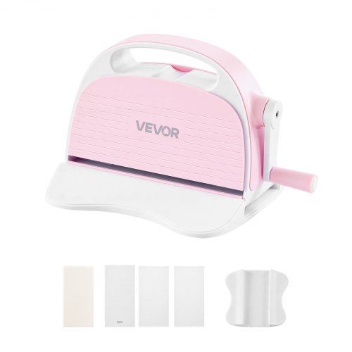 VEVOR Manuelle Stanz- & Prägemaschine, 76 mm Schnittbreite, Tragbare Embossing Machine mit Stanzplatten, Ergonomischer Griff, für Kunsthandwerk, Scrapbooking, Kartenherstellung & Bastelarbeiten