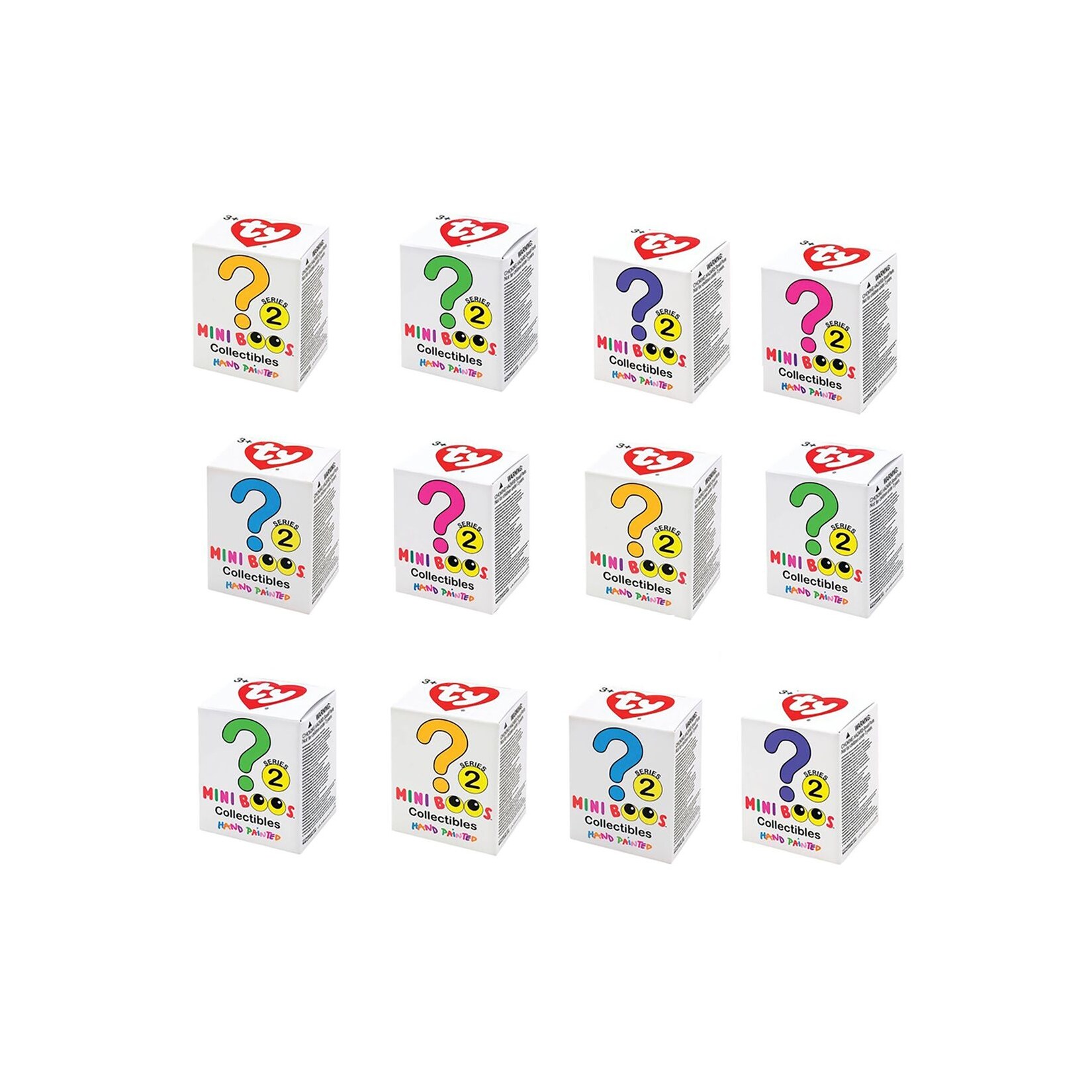 Carletto 25002-12 BUNDLE sort. - Ty - Mini Boos - 12 Collectibles, Serie 2 - Sammelfiguren, zufällige Auswahl