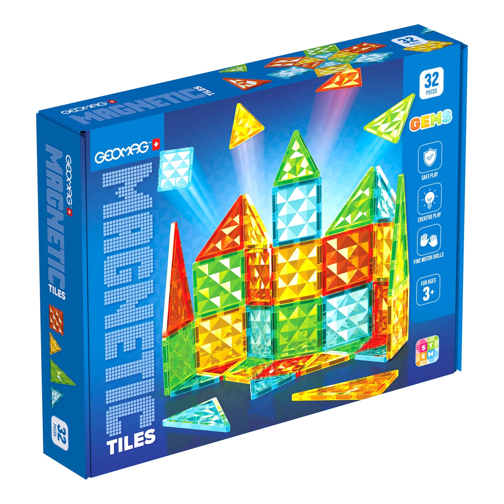 4101 Geomag Magnetic Tiles Gems 32