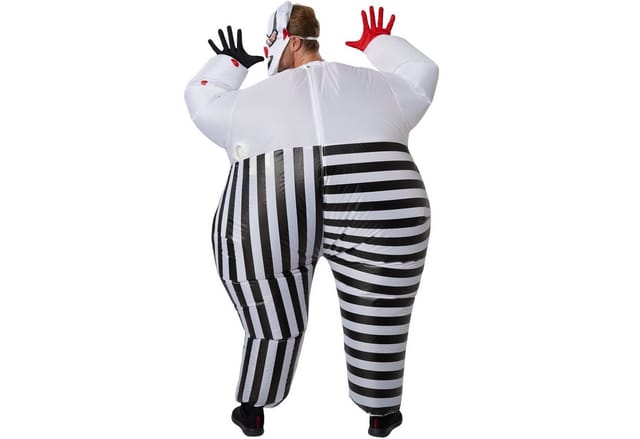 tectake® Aufblasbares Kostüm Horror-Clown