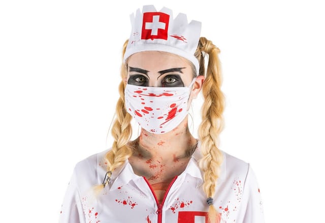 tectake® Frauenkostüm sexy Zombie Krankenschwester