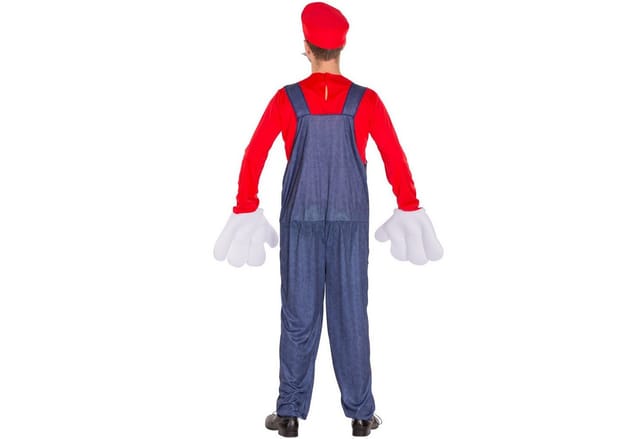 tectake® Herrenkostüm super Klempner Mario