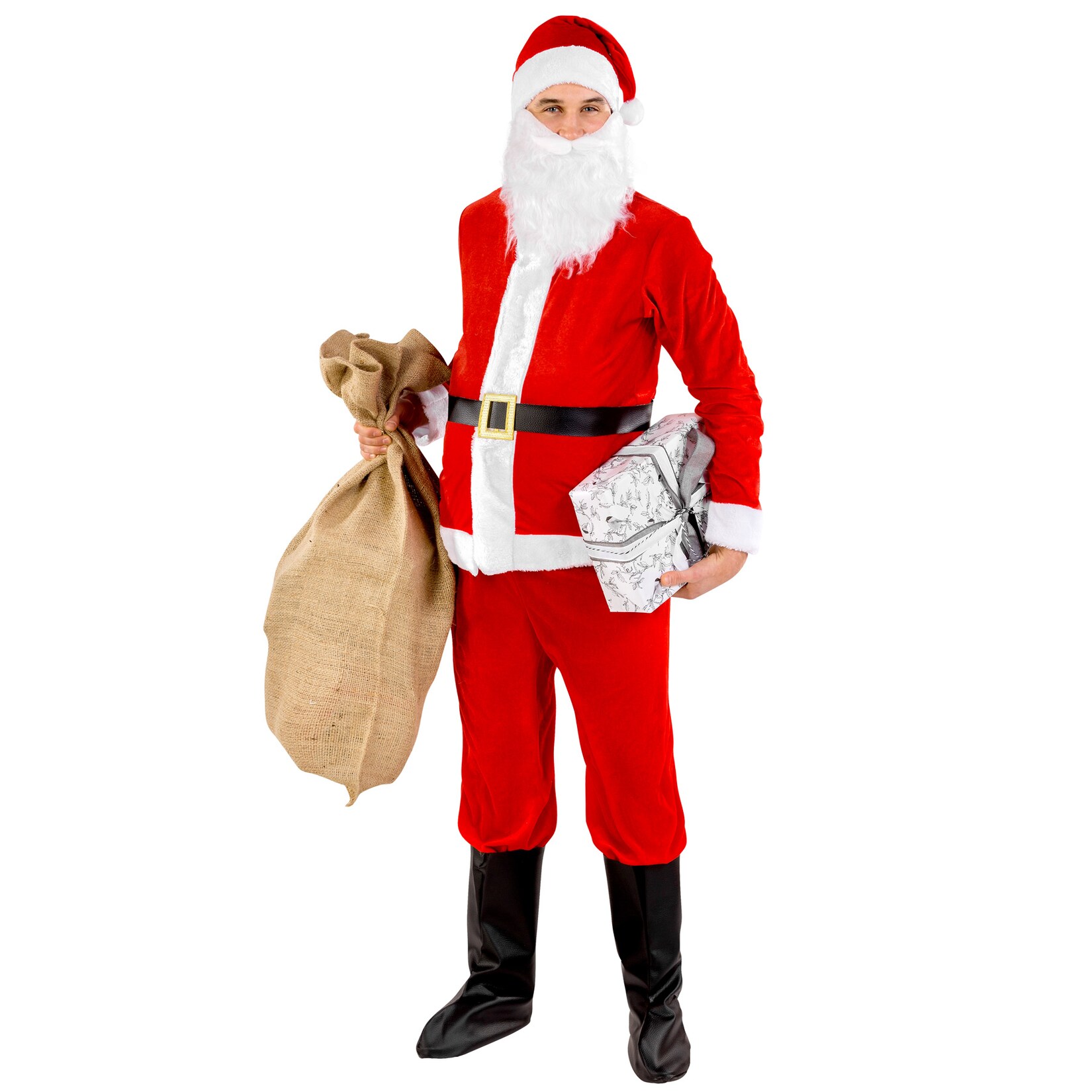 tectake® Herrenkostüm Weihnachtsmann