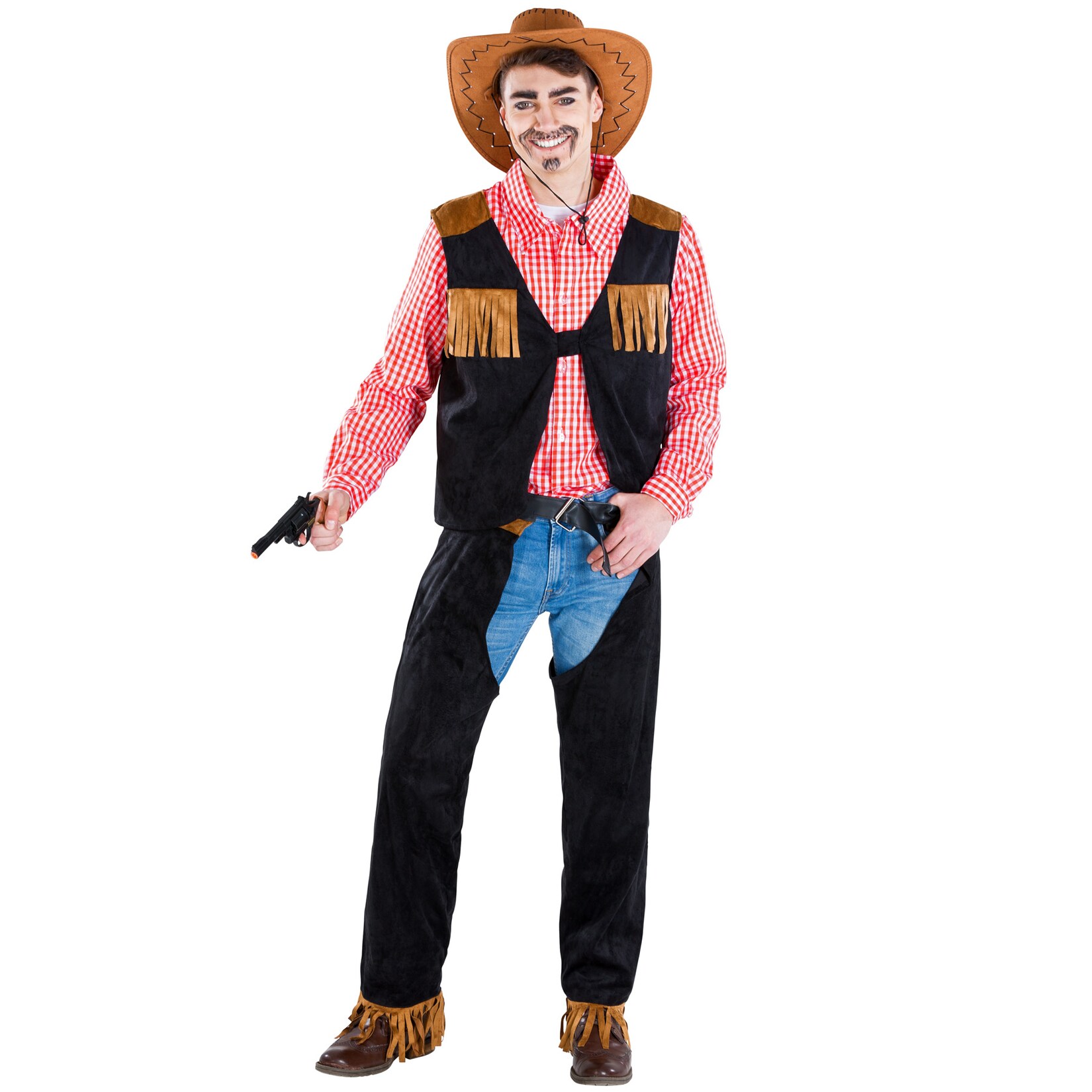 tectake® Herrenkostüm Cowboy Matthew