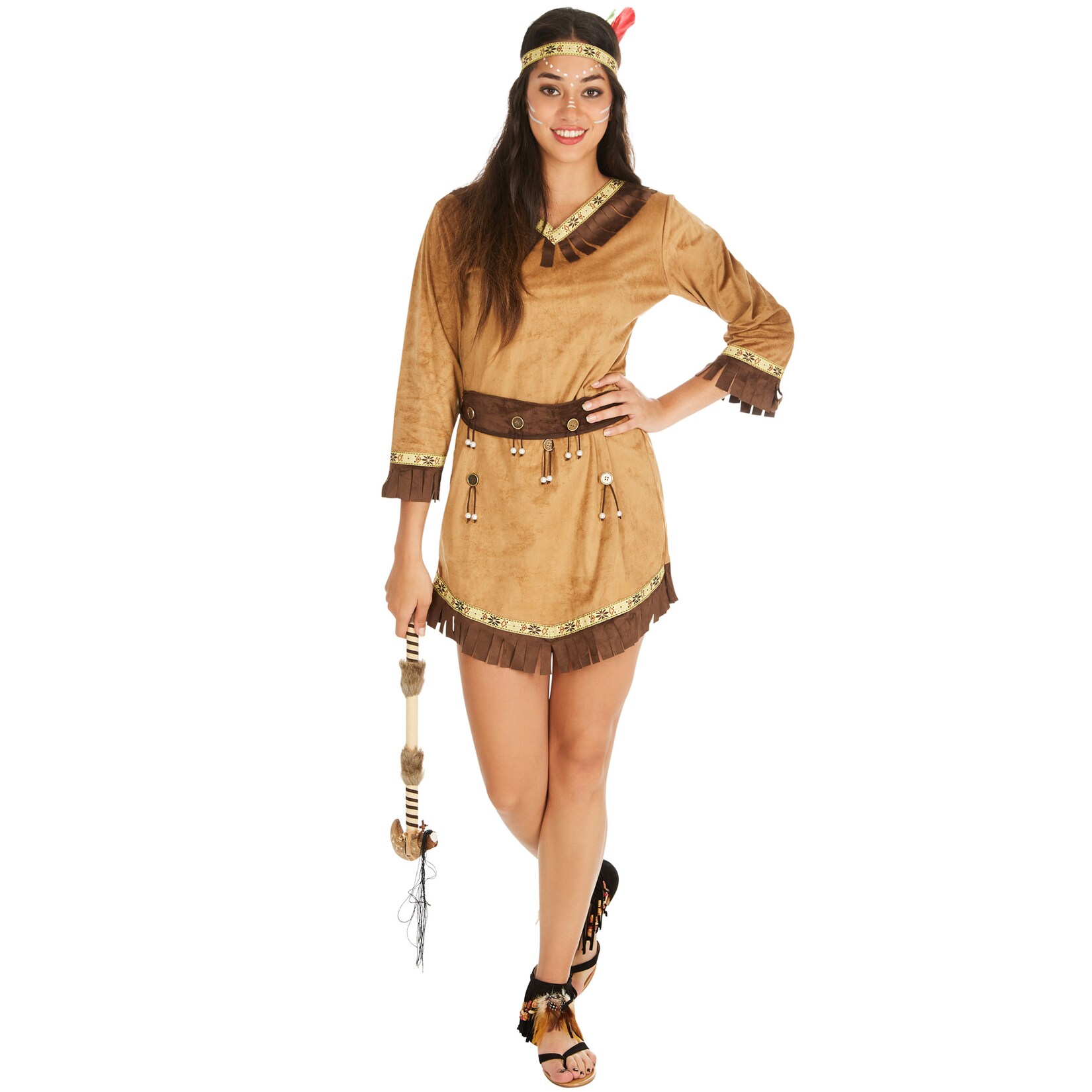 tectake® Frauenkostüm Indianerin Apache sexy Ashley