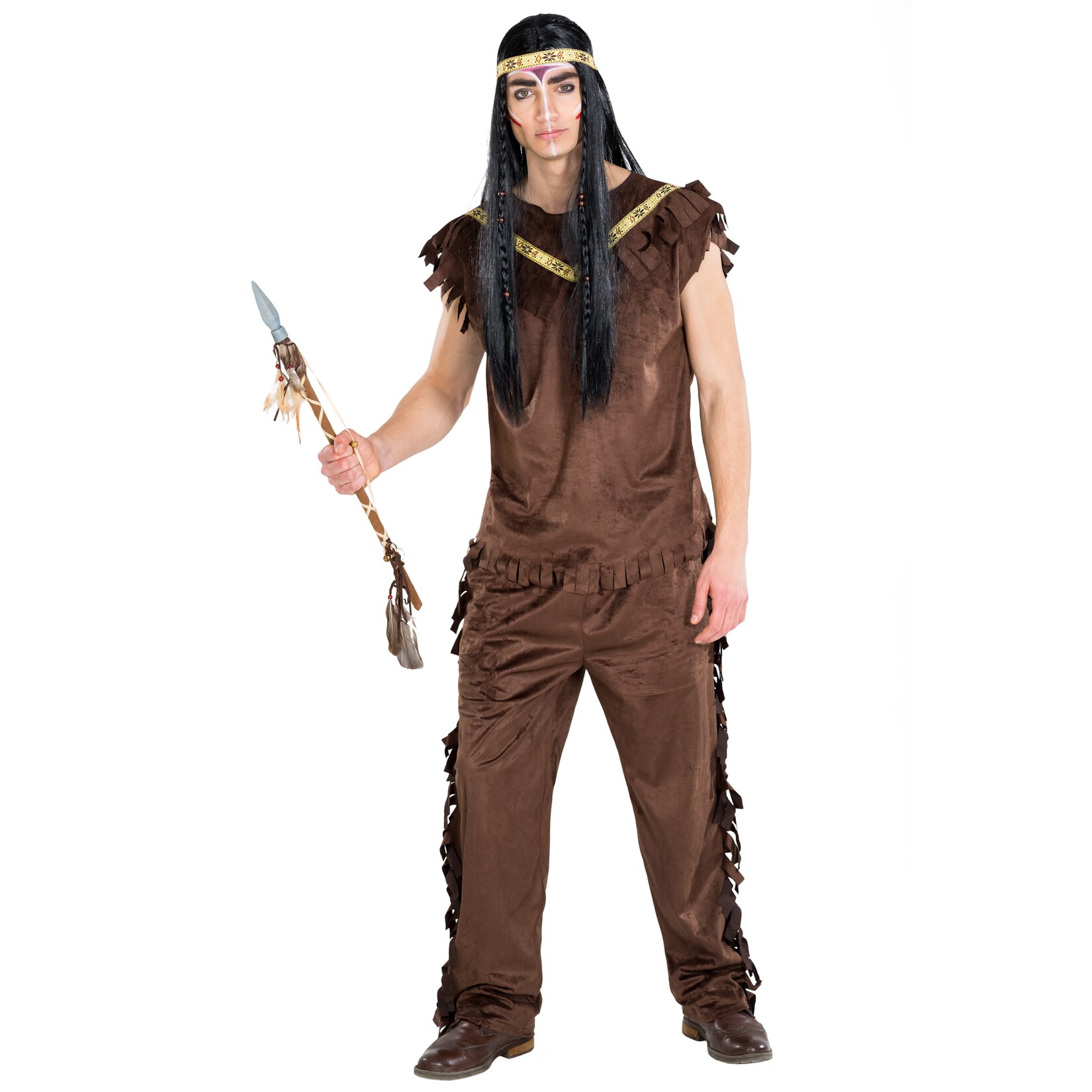 tectake® Herrenkostüm Indianer Cherokee