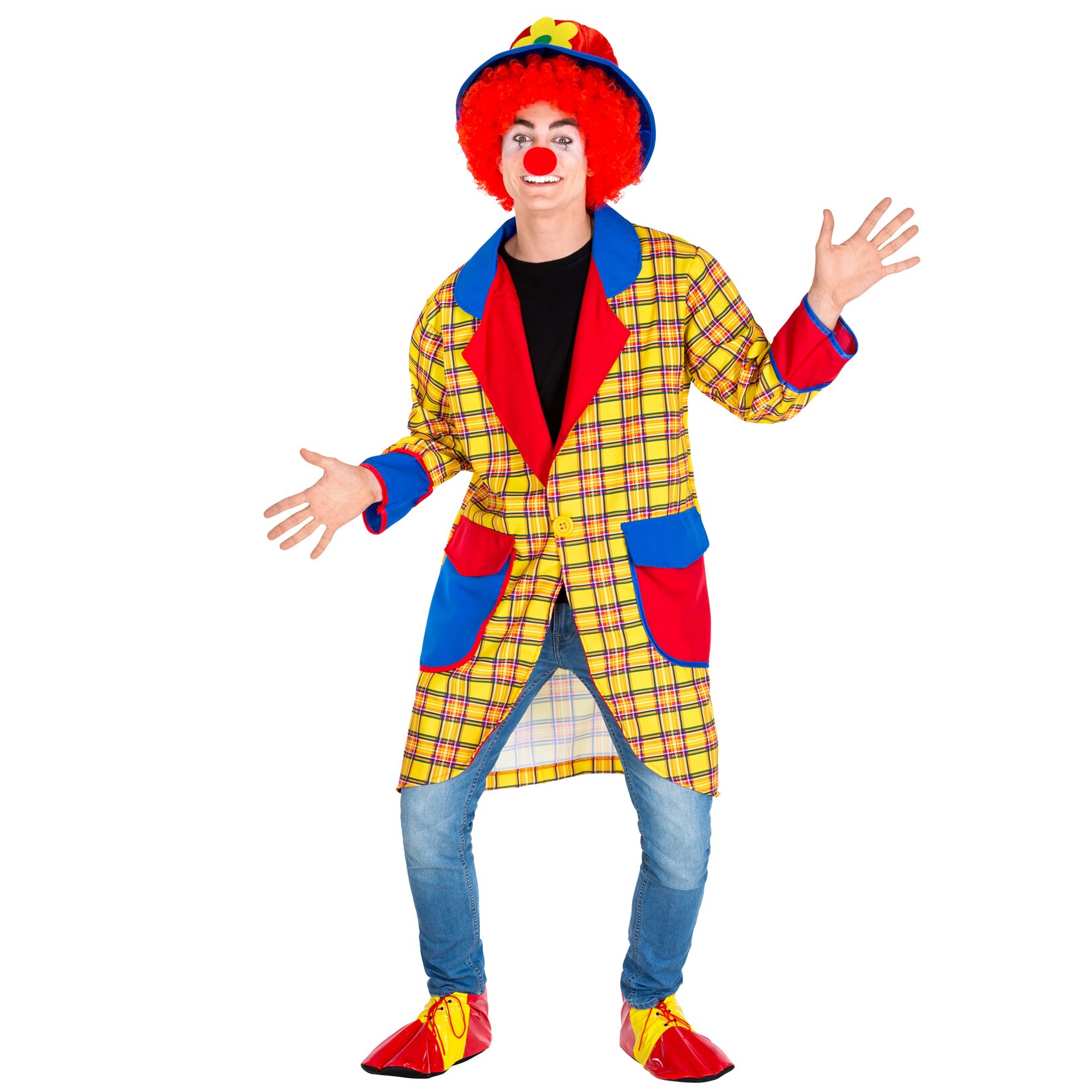 tectake® Herrenkostüm Clown Fridolin