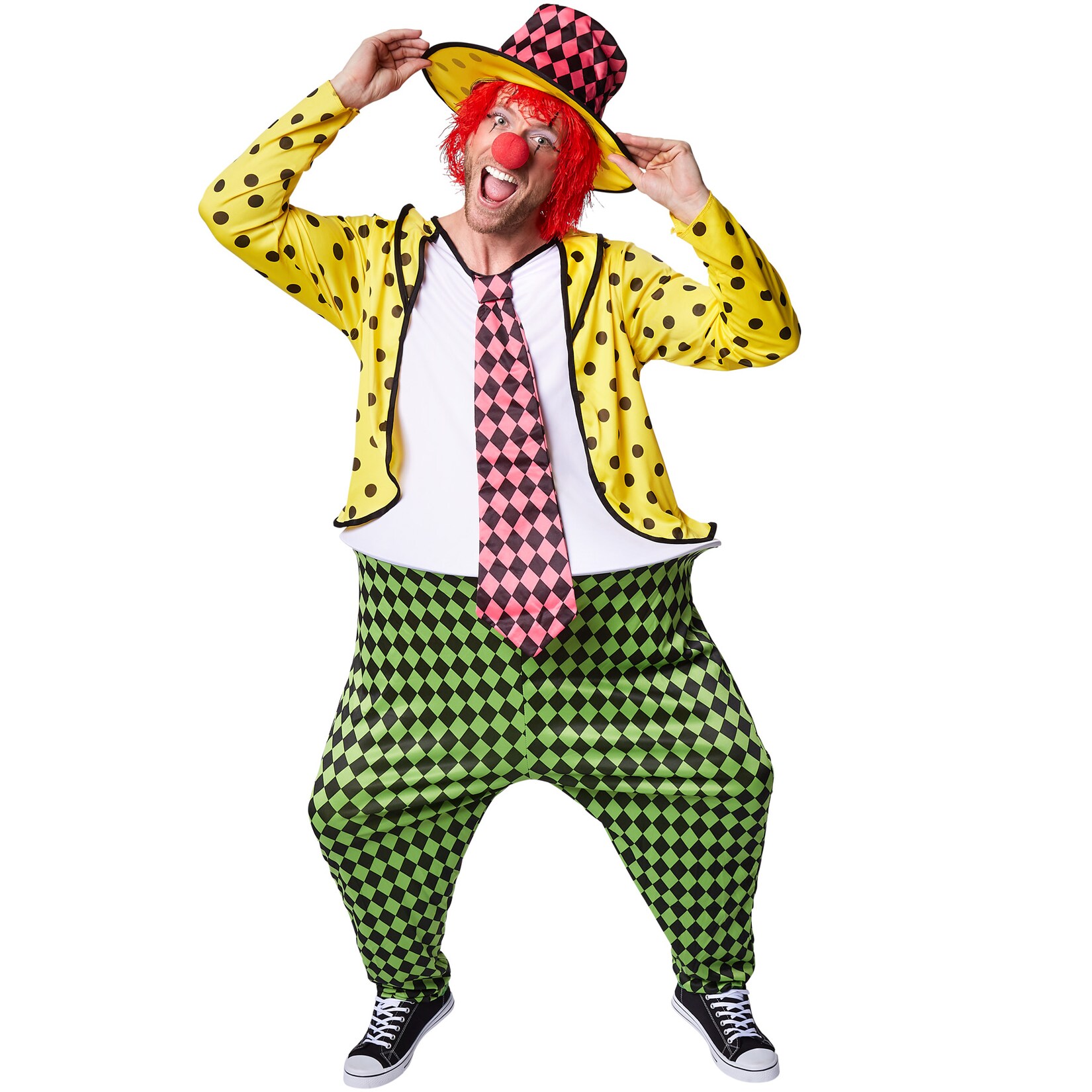 tectake® Herrenkostüm opulenter Clown Pepe